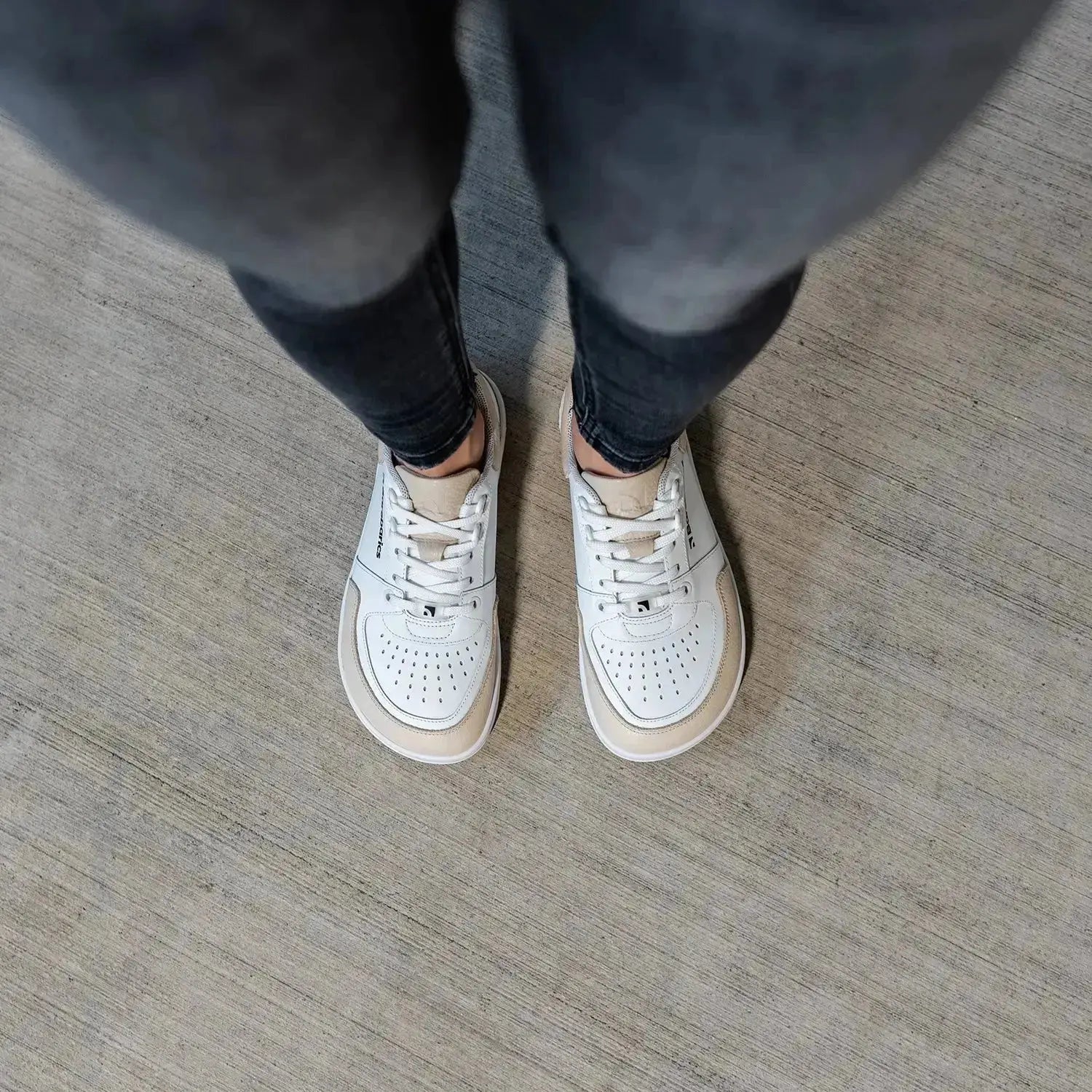 Barebarics - Wave White & Beige - Zapatillas barefoot unisex blanco