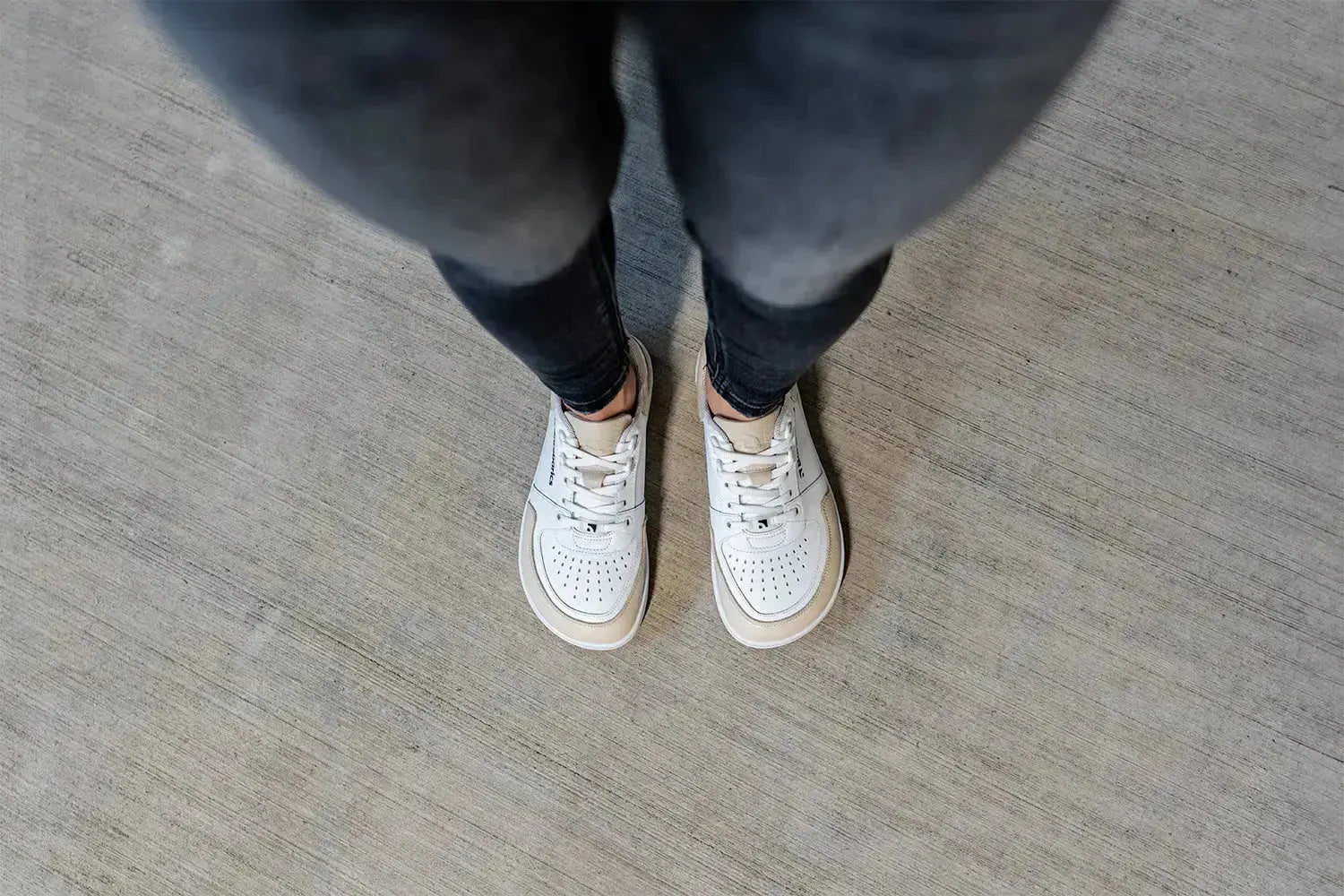Barebarics - Wave White & Beige - Zapatillas barefoot unisex blanco