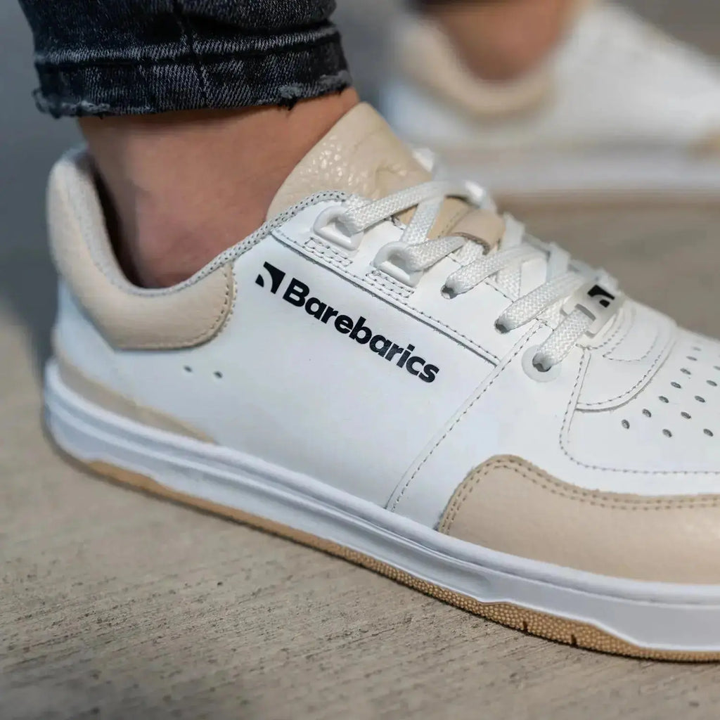 Barebarics - Wave White & Beige - Zapatillas barefoot unisex blanco
