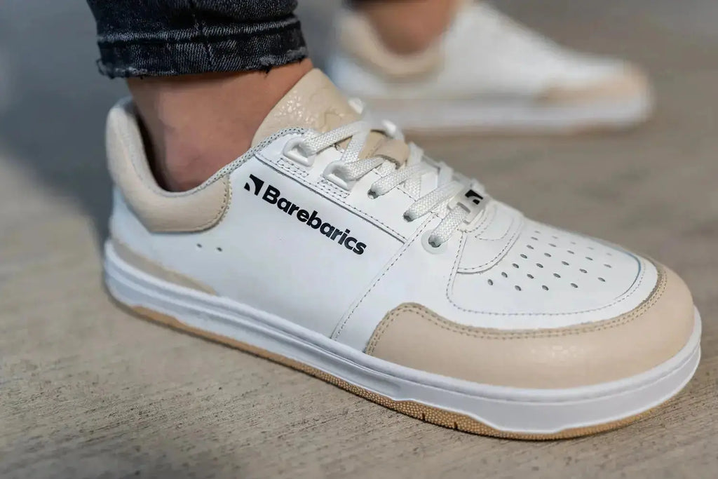 Barebarics - Wave White & Beige - Zapatillas barefoot unisex blanco