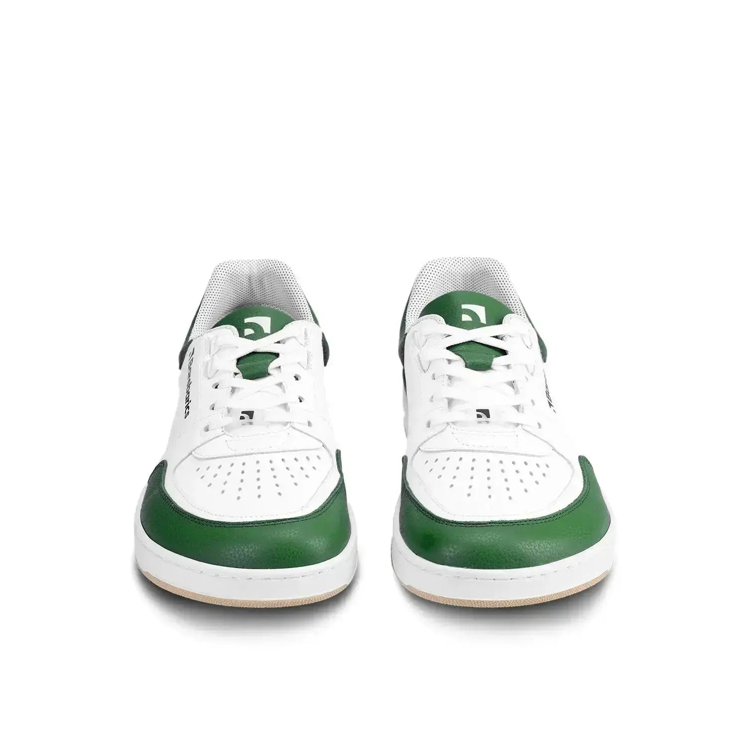Barebarics - Wave White & Dark Green - Zapatillas barefoot unisex blanco y verde