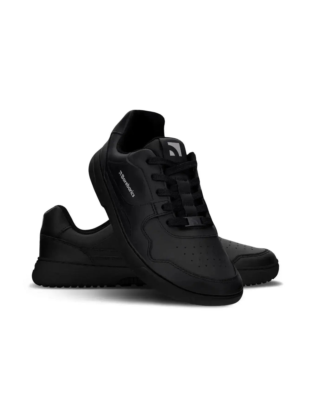 Barebarics - Zing All Black Leather - Zapatillas barefoot unisex negras