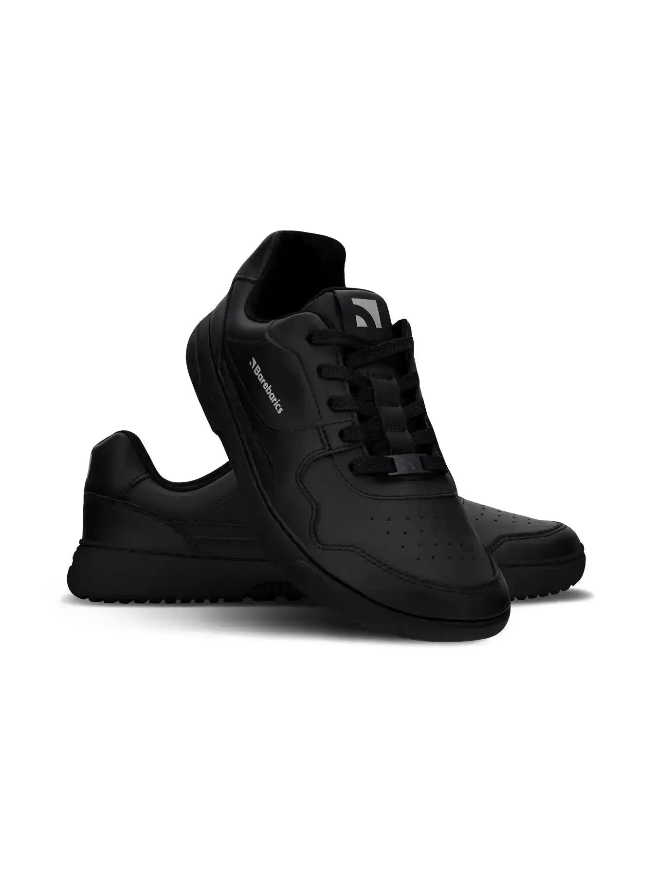 Barebarics - Zing All Black Leather - Zapatillas barefoot unisex negras