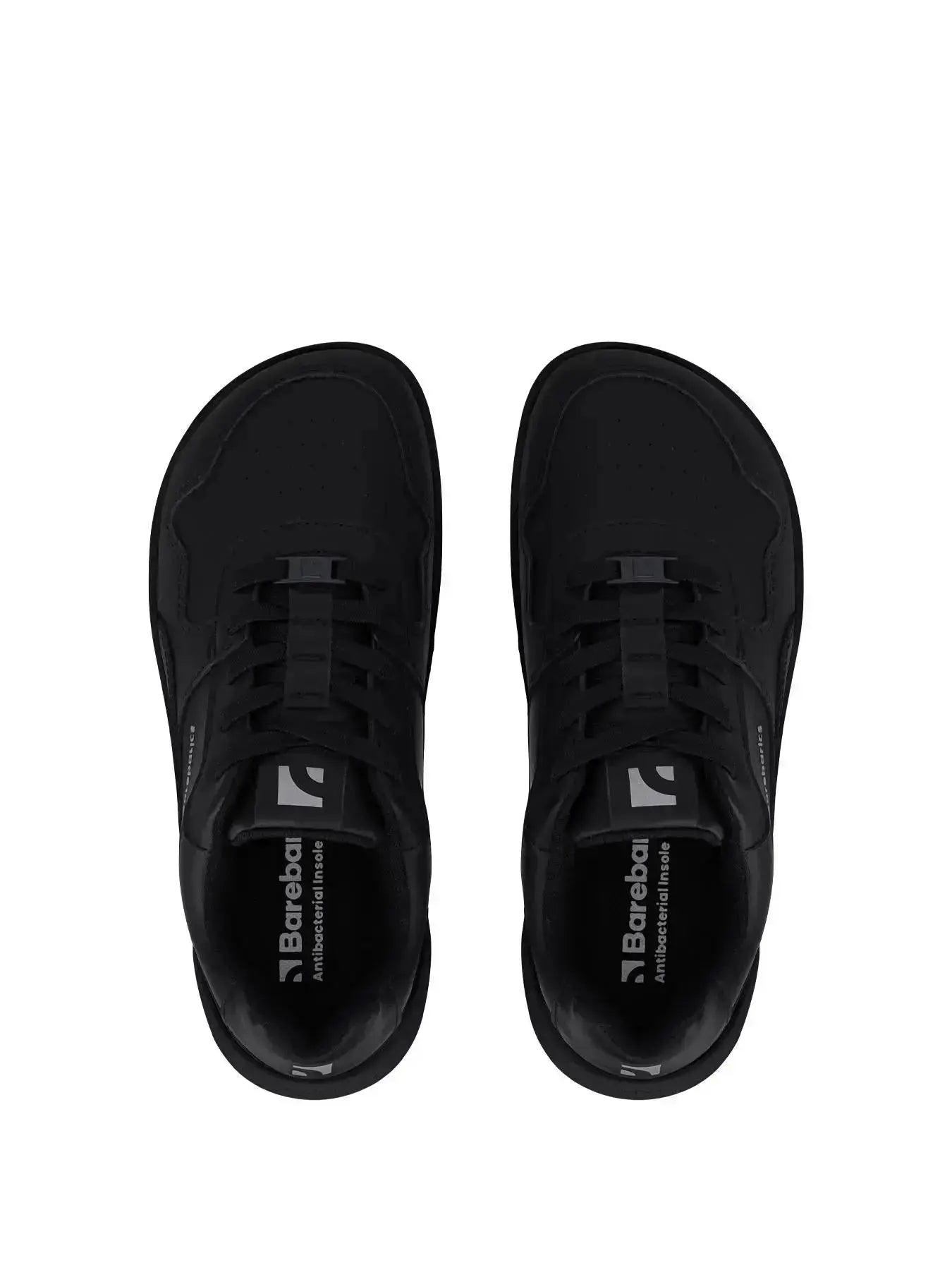 Barebarics - Zing All Black Leather - Zapatillas barefoot unisex negras