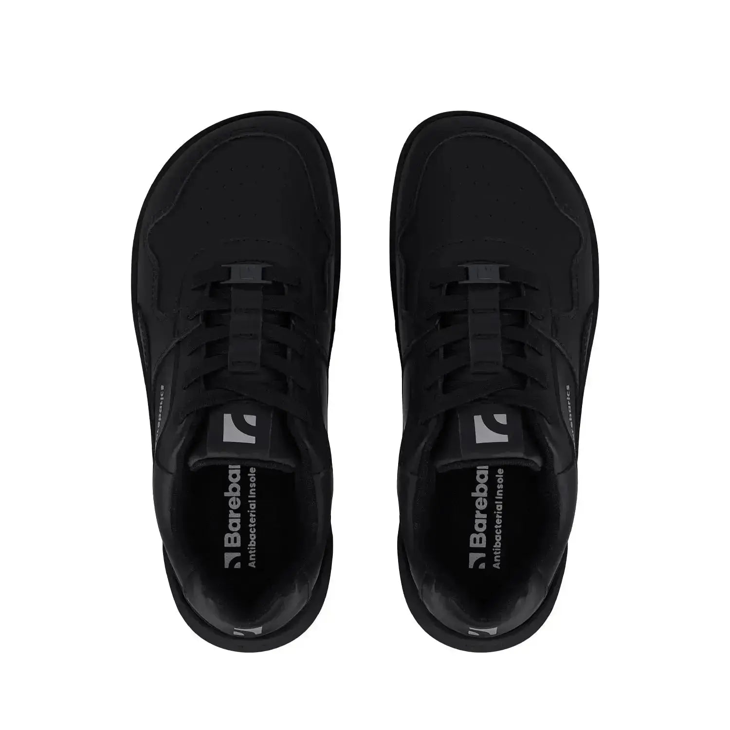 Barebarics - Zing All Black Leather - Zapatillas barefoot unisex negras