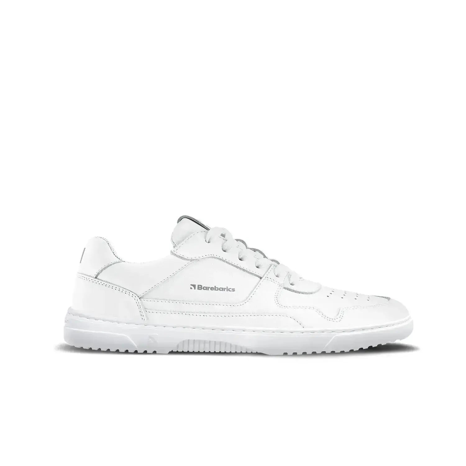 Barebarics - Zing All White Leather - Zapatillas barefoot unisex blancas