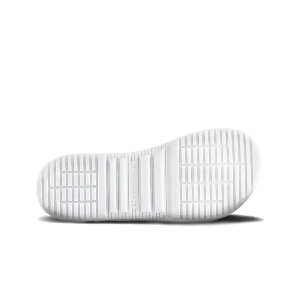 Barebarics - Zing All White Leather - Zapatillas barefoot unisex blancas