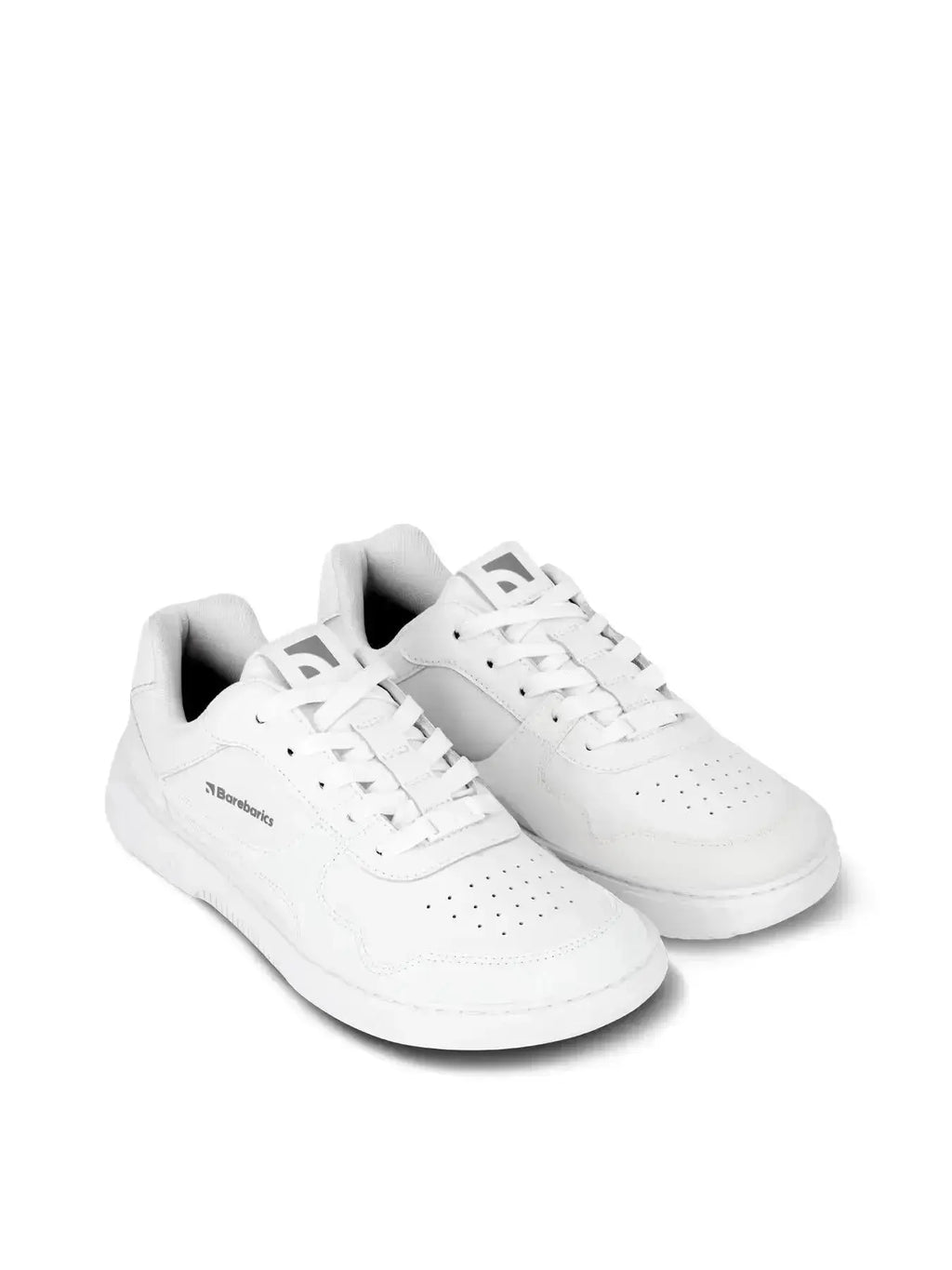 Barebarics - Zing All White Leather - Zapatillas barefoot unisex blancas