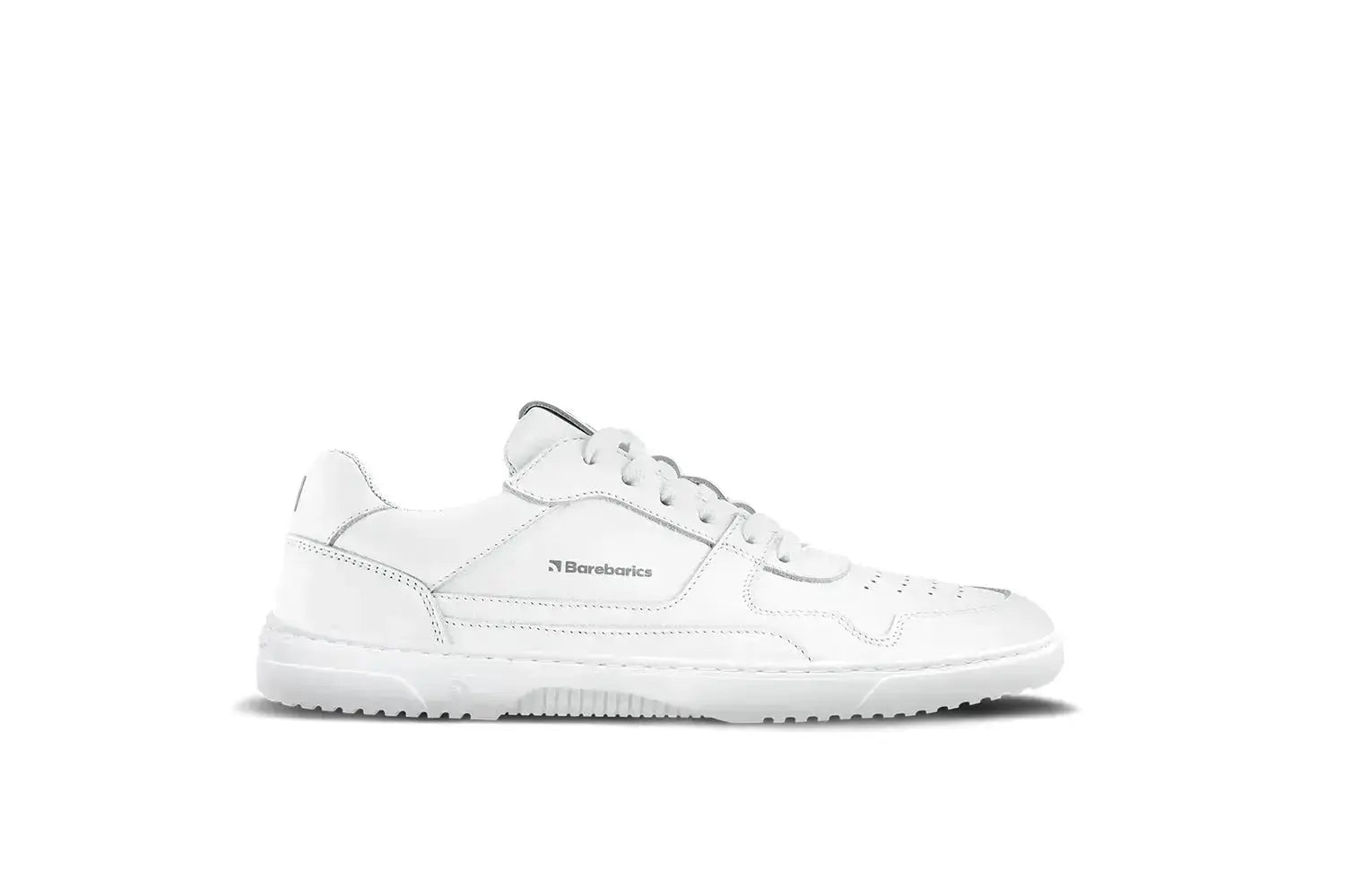 Barebarics - Zing All White Leather - Zapatillas barefoot unisex blancas