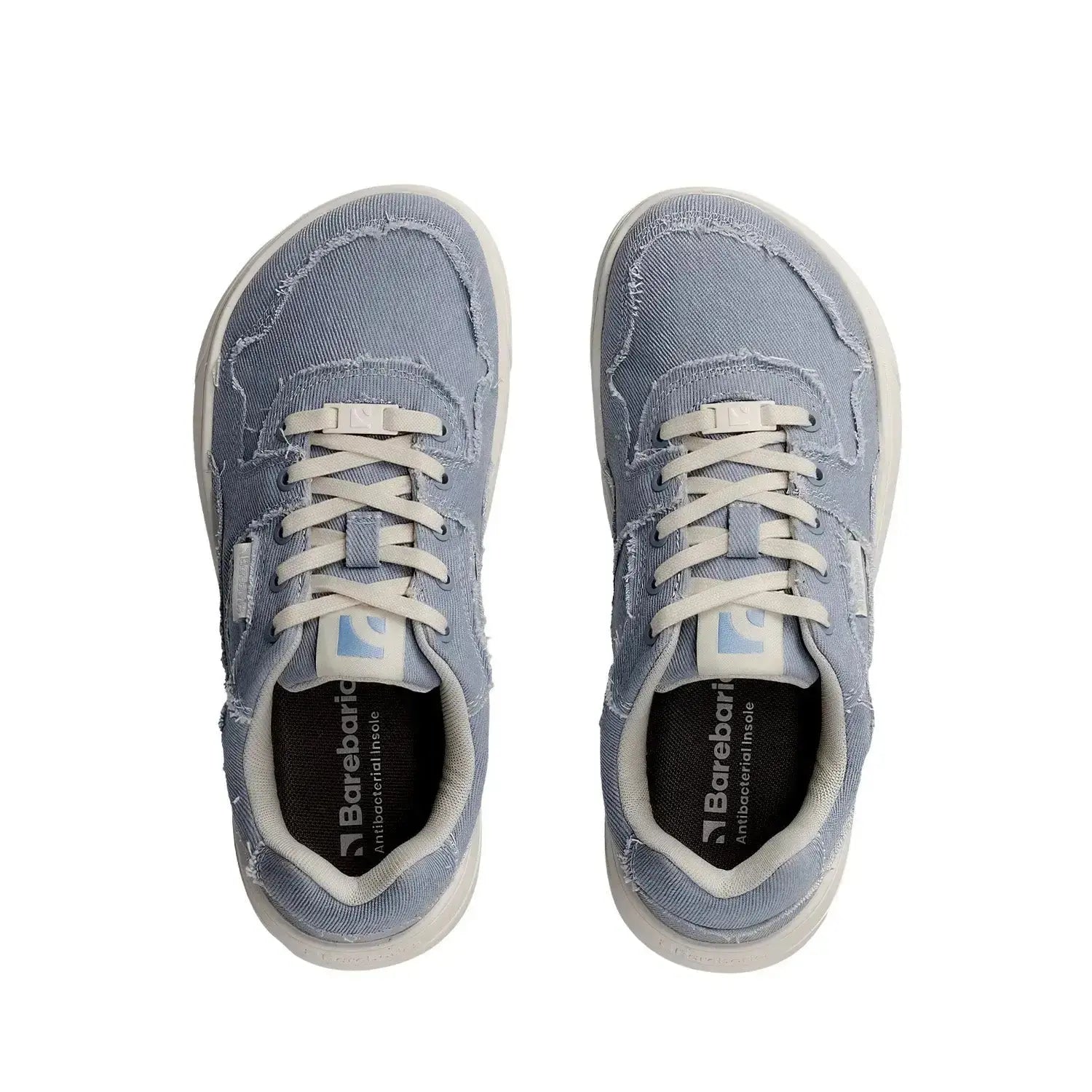 Barebarics - Zing Denim Light Blue - Zapatillas barefoot unisex azules de tela vaquera