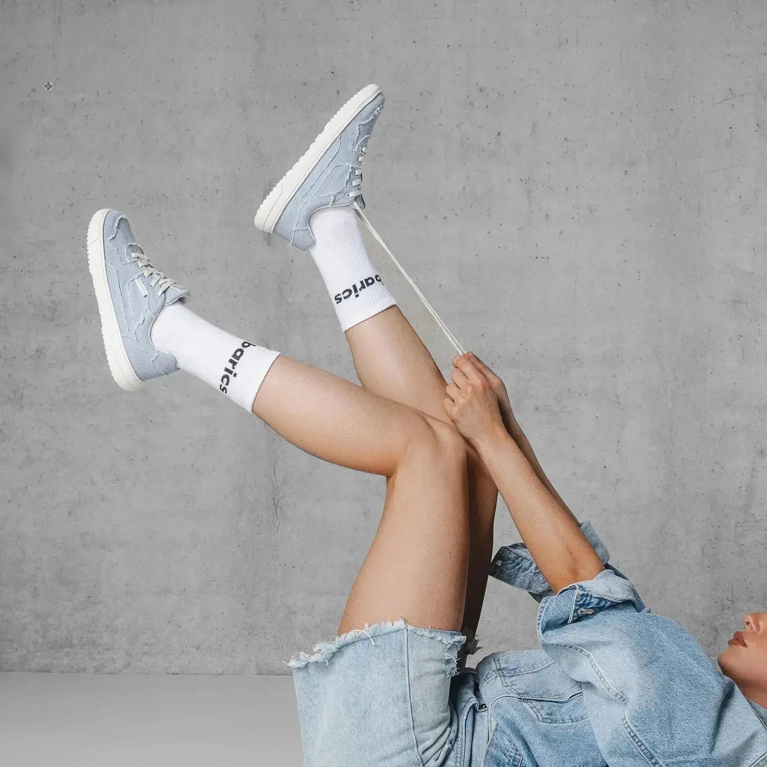 Barebarics - Zing Denim Light Blue - Zapatillas barefoot unisex azules de tela vaquera