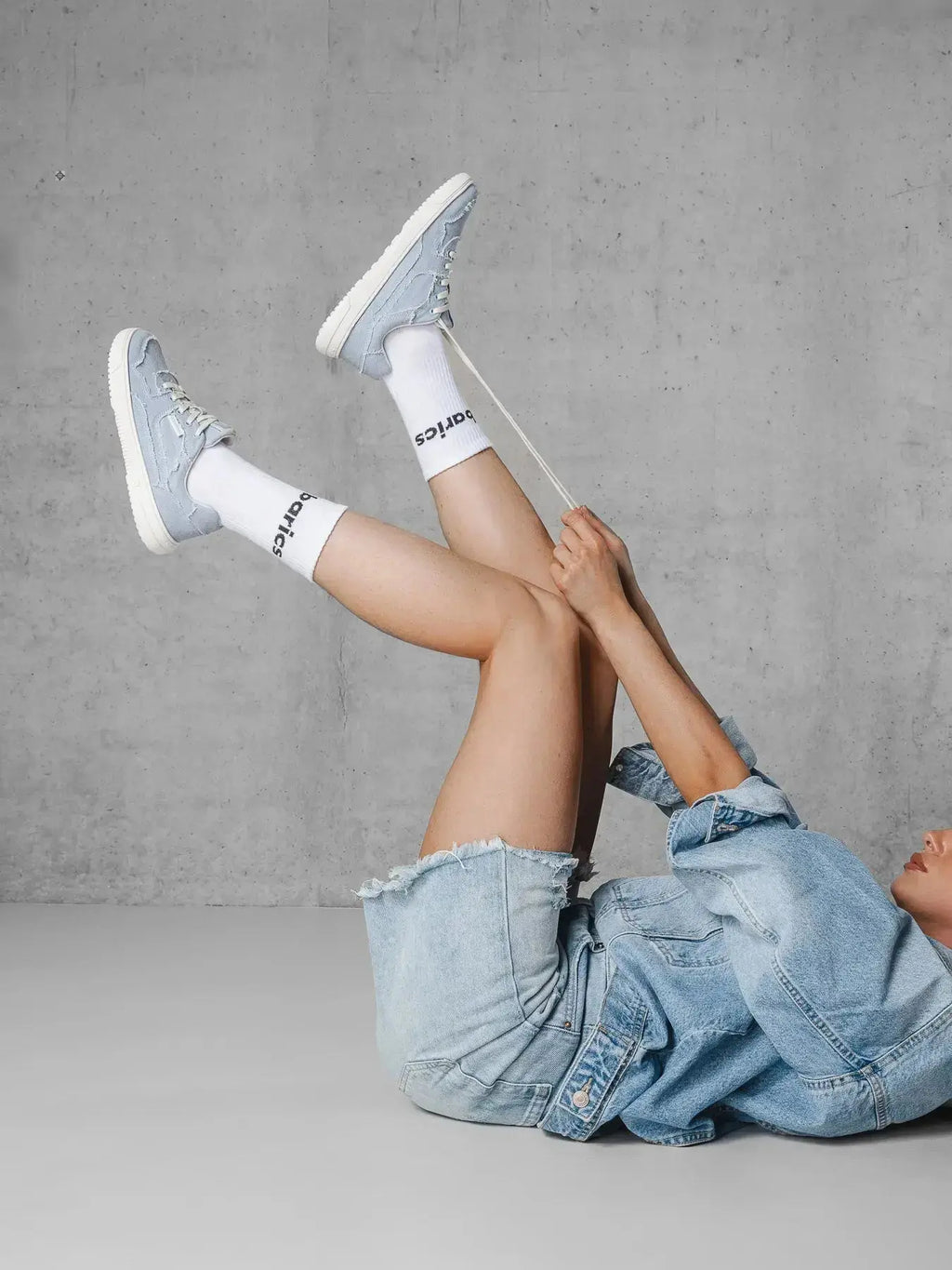 Barebarics - Zing Denim Light Blue - Zapatillas barefoot unisex azules de tela vaquera