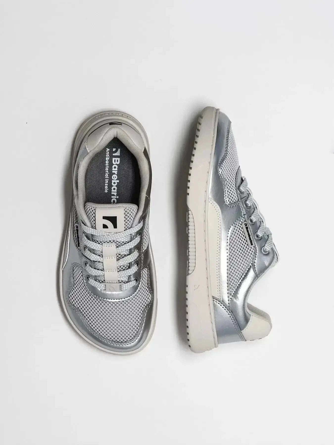 Barebarics - Zing Fresh Silver - Zapatillas barefoot frescas unisex plateadas