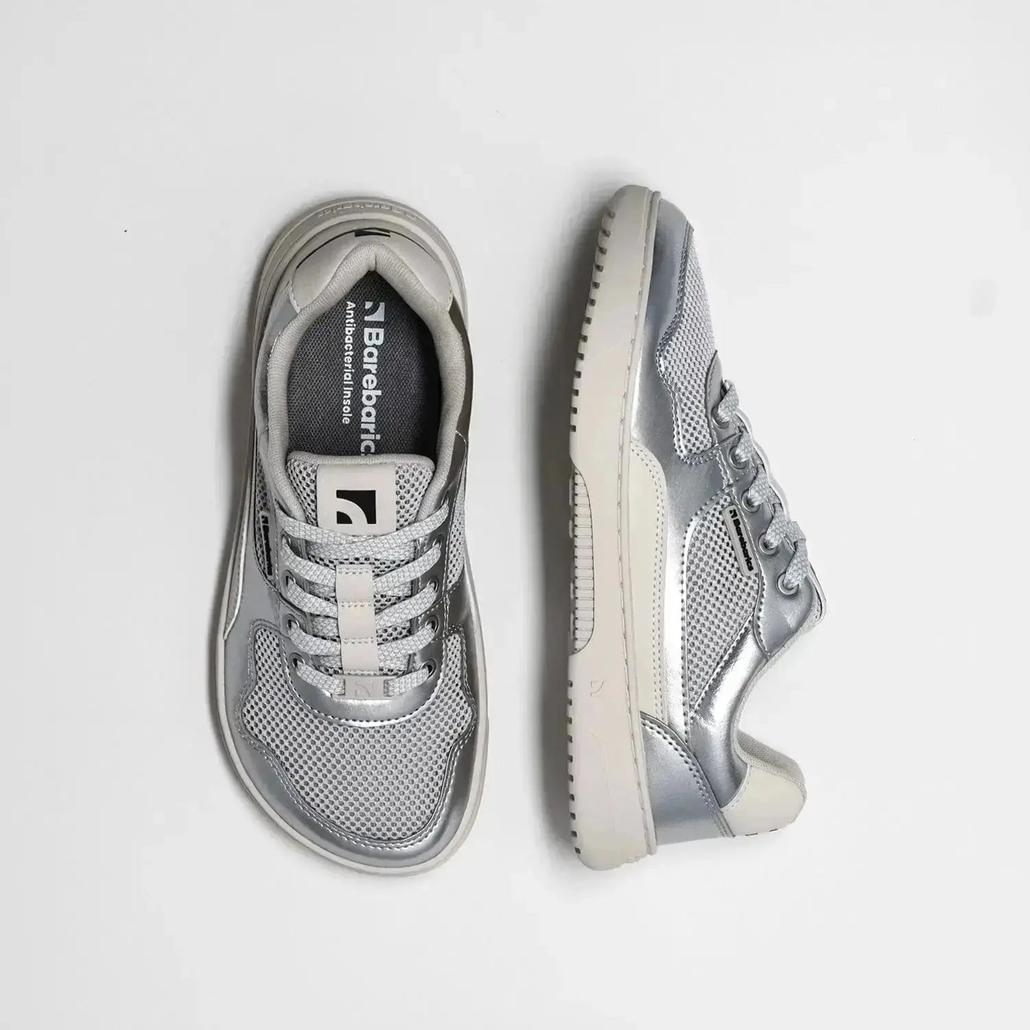 Barebarics - Zing Fresh Silver - Zapatillas barefoot frescas unisex plateadas