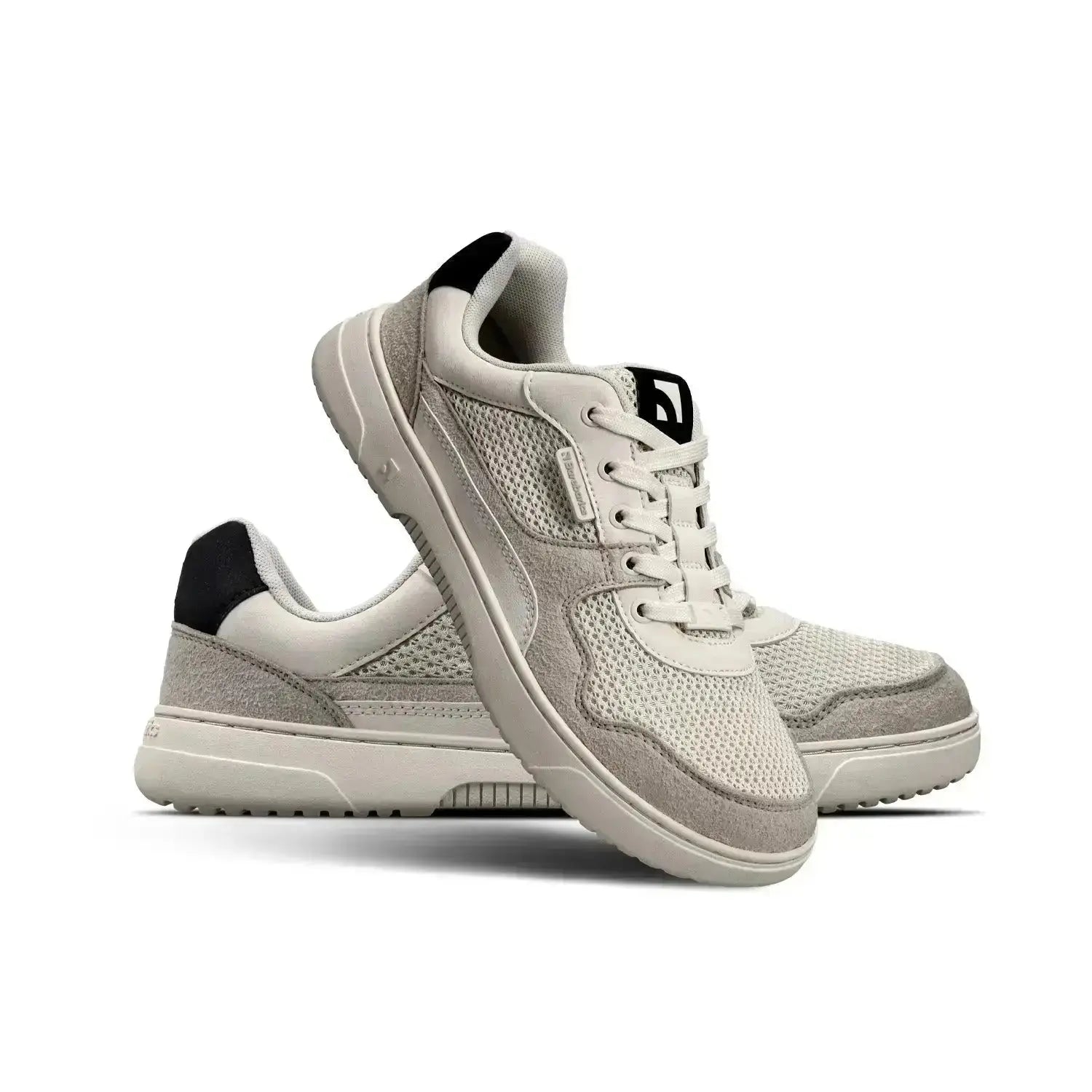 Barebarics - Zing Fresh White & Beige – Zapatillas barefoot frescas unisex blancas