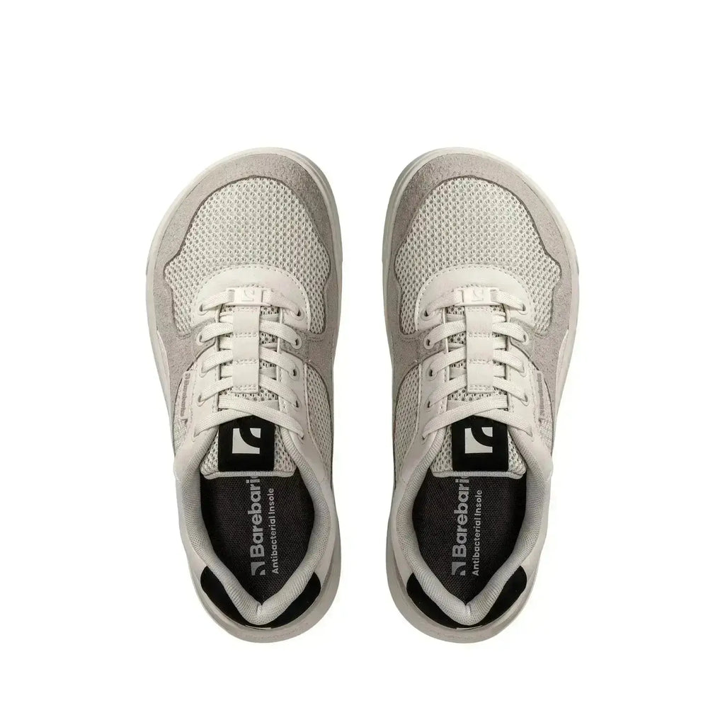 Barebarics - Zing Fresh White & Beige – Zapatillas barefoot frescas unisex blancas