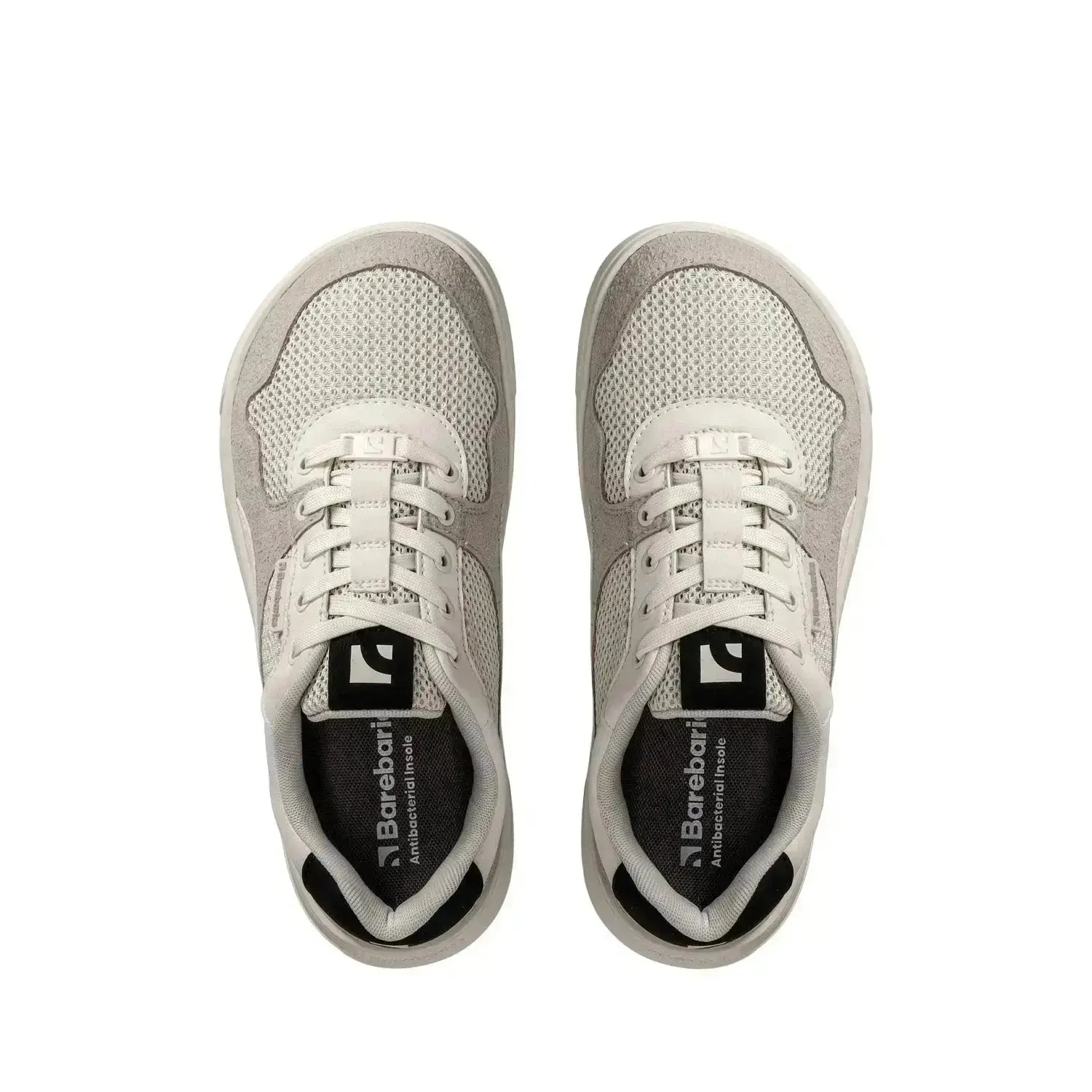 Barebarics - Zing Fresh White & Beige – Zapatillas barefoot frescas unisex blancas