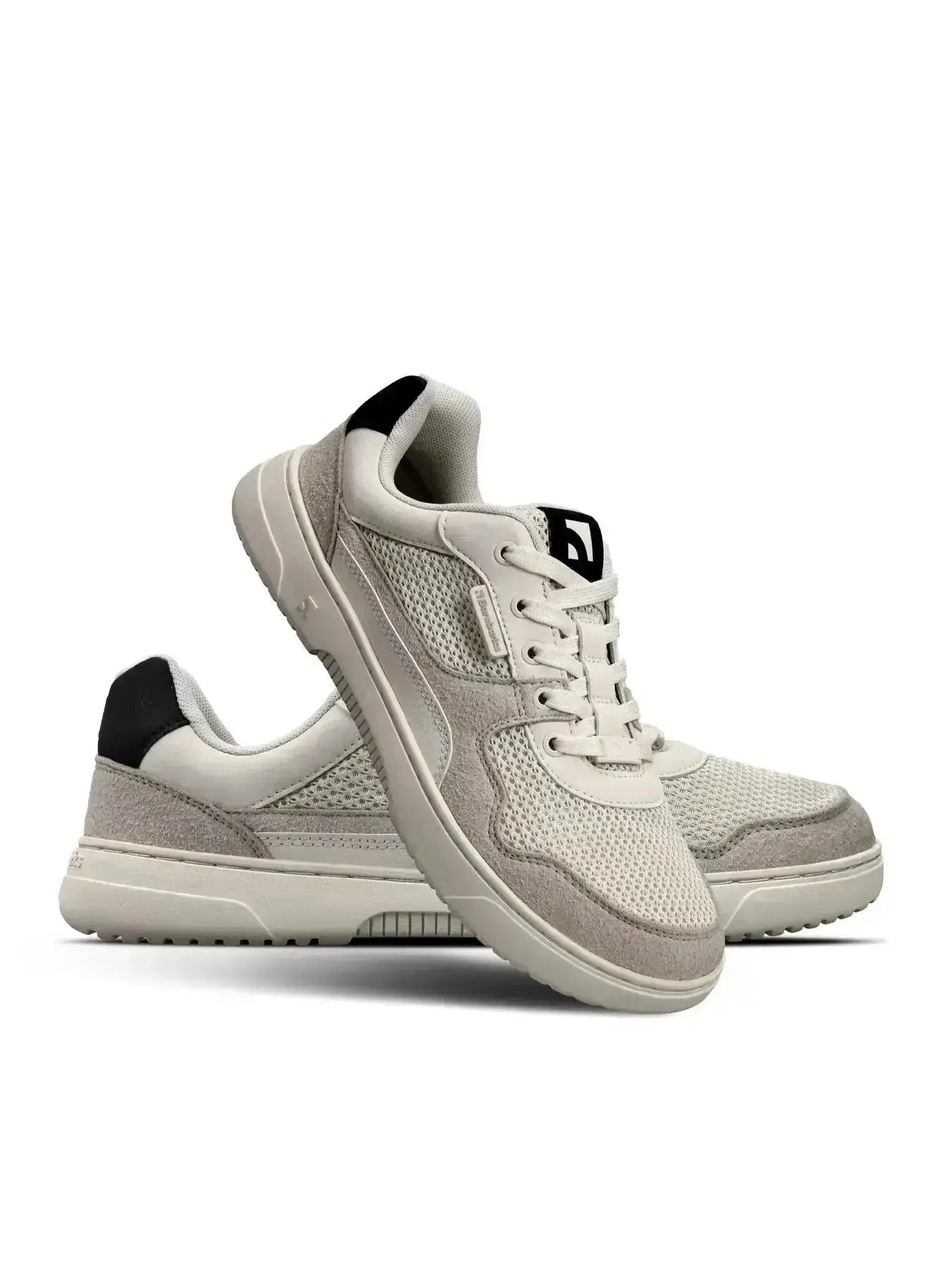 Barebarics - Zing Fresh White & Beige – Zapatillas barefoot frescas unisex blancas