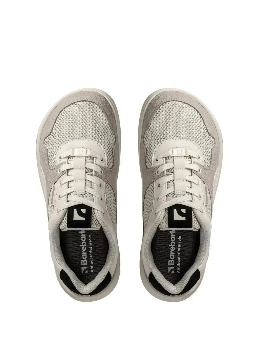 Barebarics - Zing Fresh White & Beige – Zapatillas barefoot frescas unisex blancas