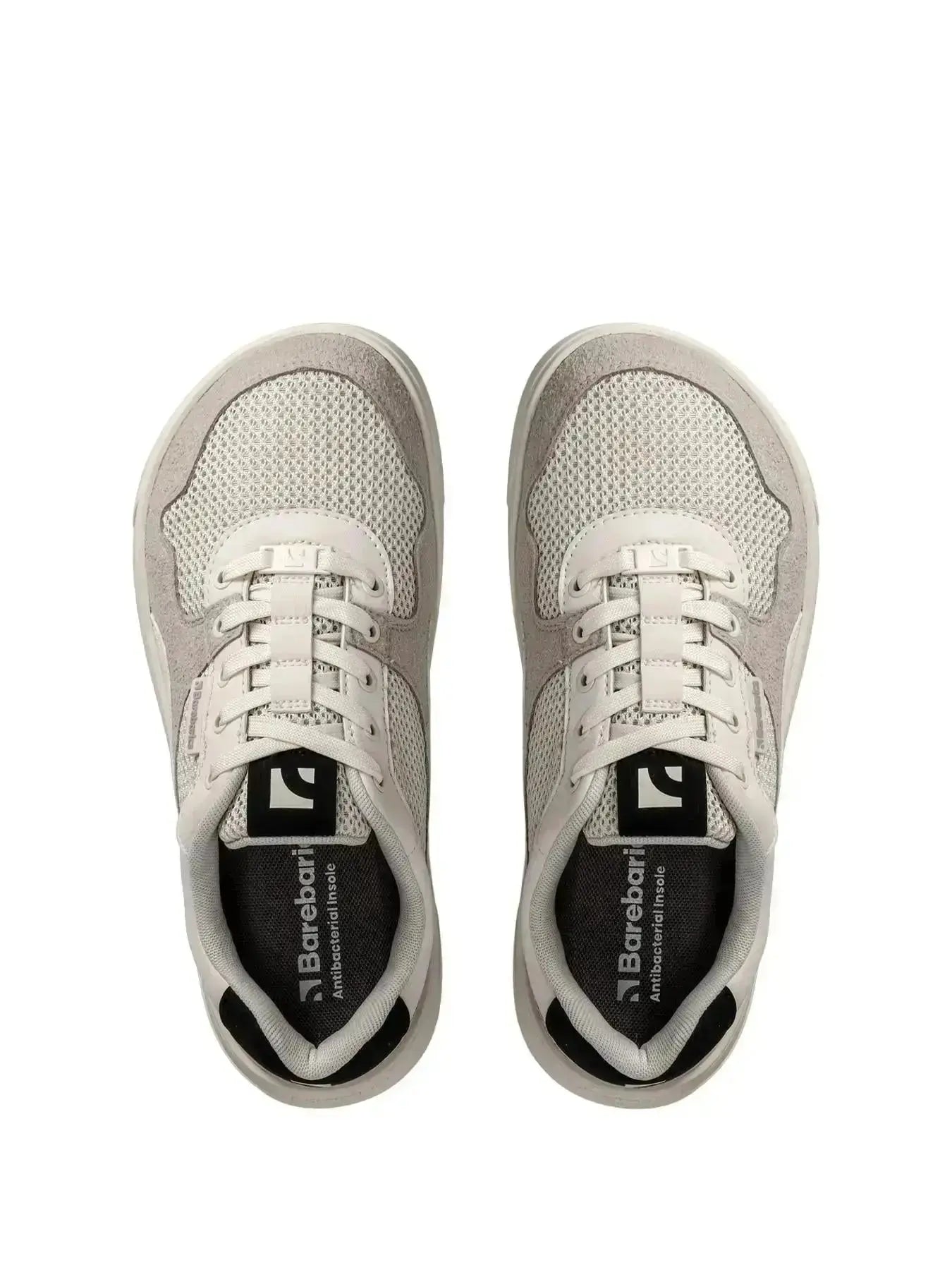 Barebarics - Zing Fresh White & Beige – Zapatillas barefoot frescas unisex blancas