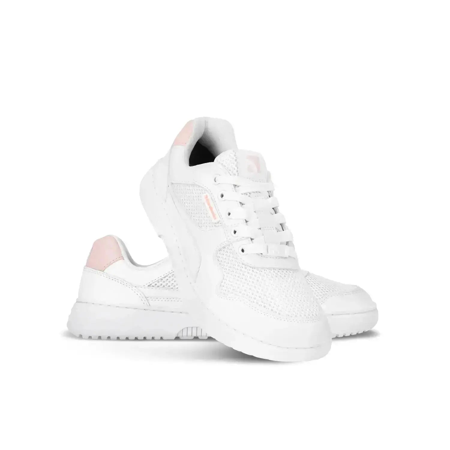 Barebarics - Zing Fresh White & Coral Pink - Zapatillas barefoot frescas unisex rosas
