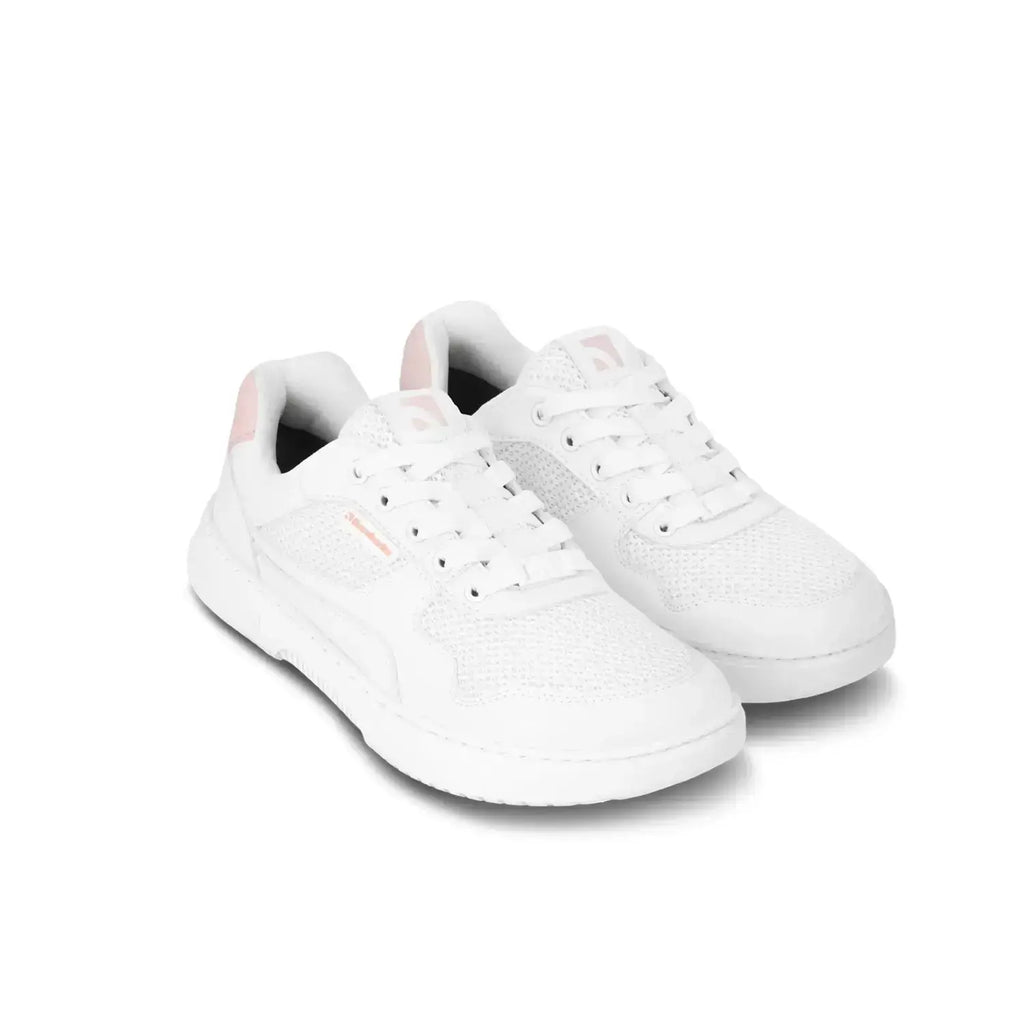 Barebarics - Zing Fresh White & Coral Pink - Zapatillas barefoot frescas unisex rosas
