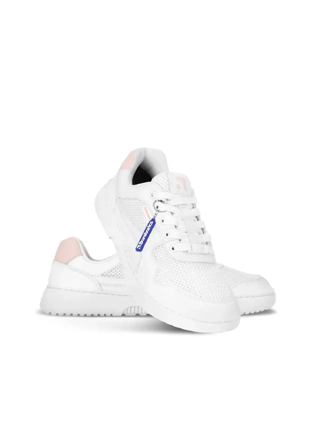 Barebarics - Zing Fresh White & Coral Pink - Zapatillas barefoot frescas unisex rosas
