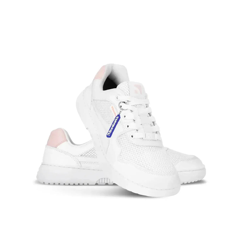 Barebarics - Zing Fresh White & Coral Pink - Zapatillas barefoot frescas unisex rosas