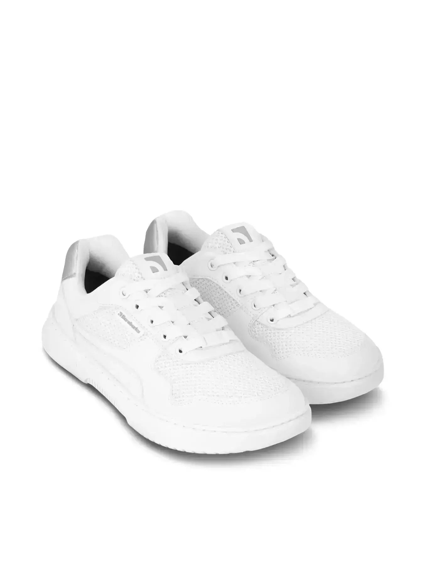 Barebarics - Zing Fresh White & Silver - Zapatillas barefoot frescas unisex blanco y plata