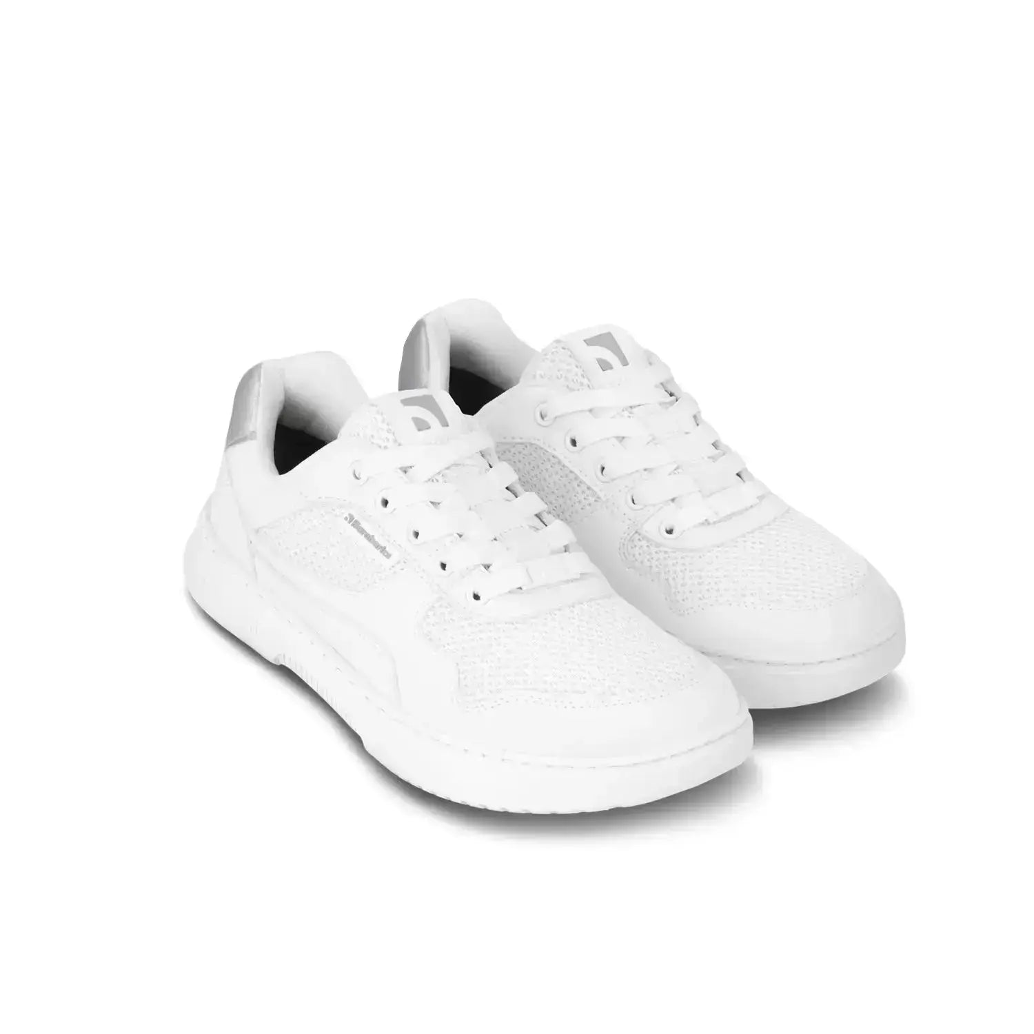 Barebarics - Zing Fresh White & Silver - Zapatillas barefoot frescas unisex blanco y plata