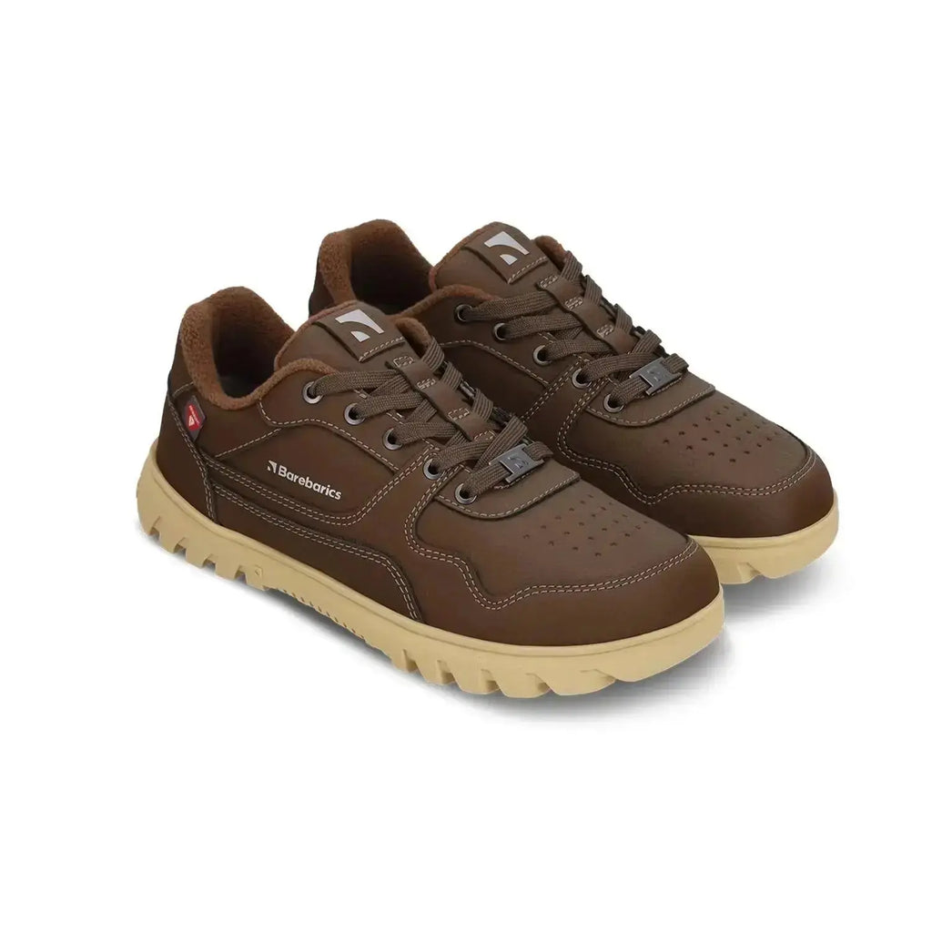 Barebarics - Zing Frost Dark Brown - Zapatillas barefoot de invierno unisex marrones