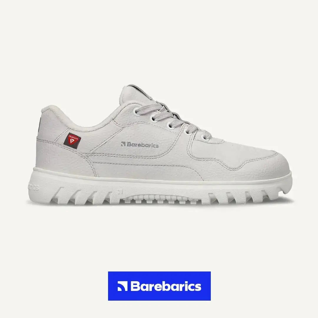 Barebarics - Zing Frost Light Grey - Zapatillas barefoot de invierno unisex gris claro