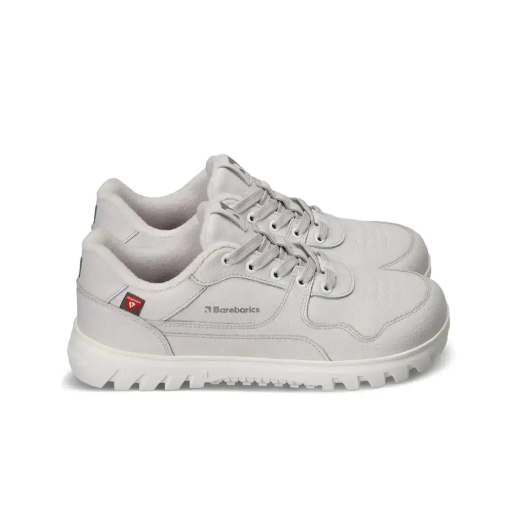 Barebarics - Zing Frost Light Grey - Zapatillas barefoot de invierno unisex gris claro