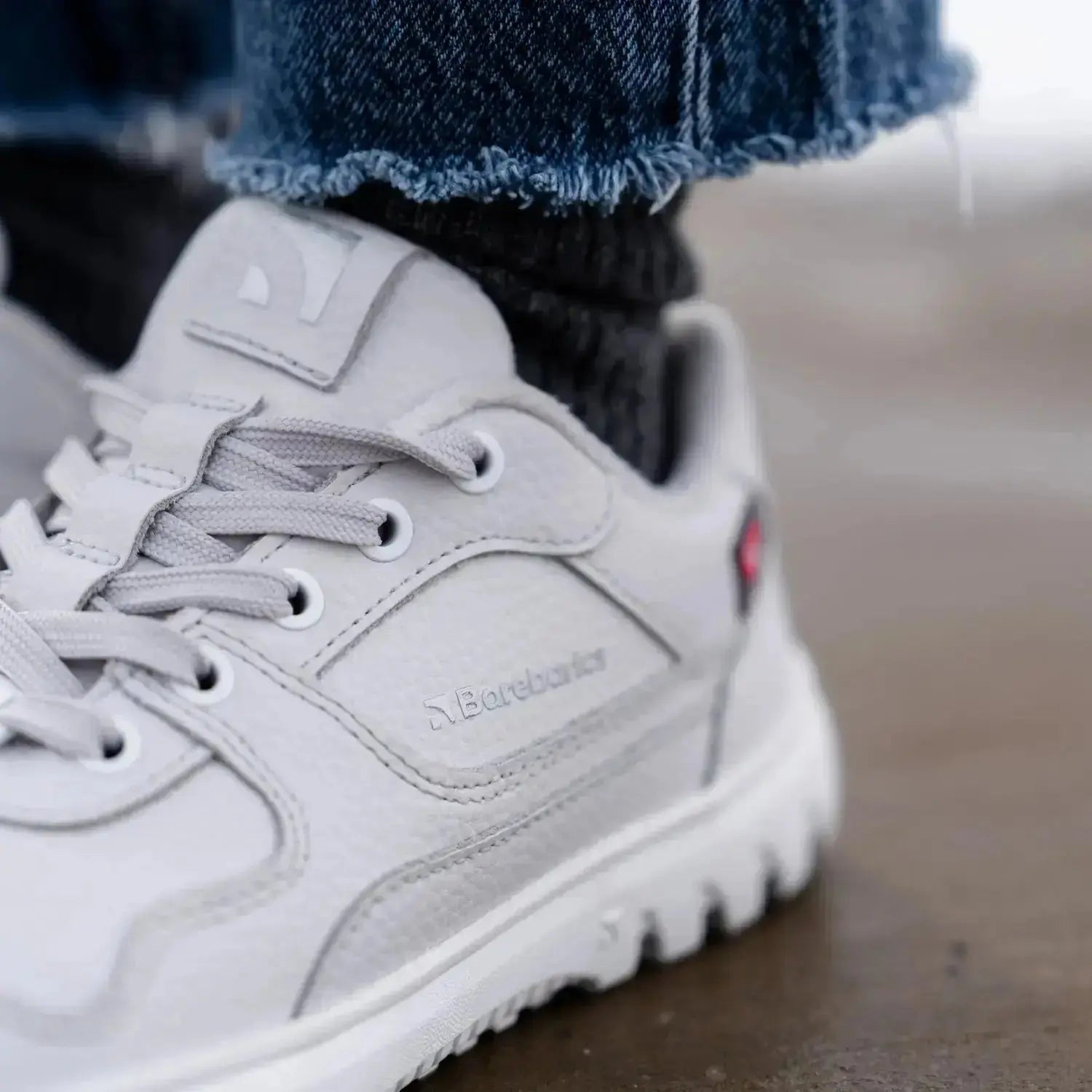 Barebarics - Zing Frost Light Grey - Zapatillas barefoot de invierno unisex gris claro