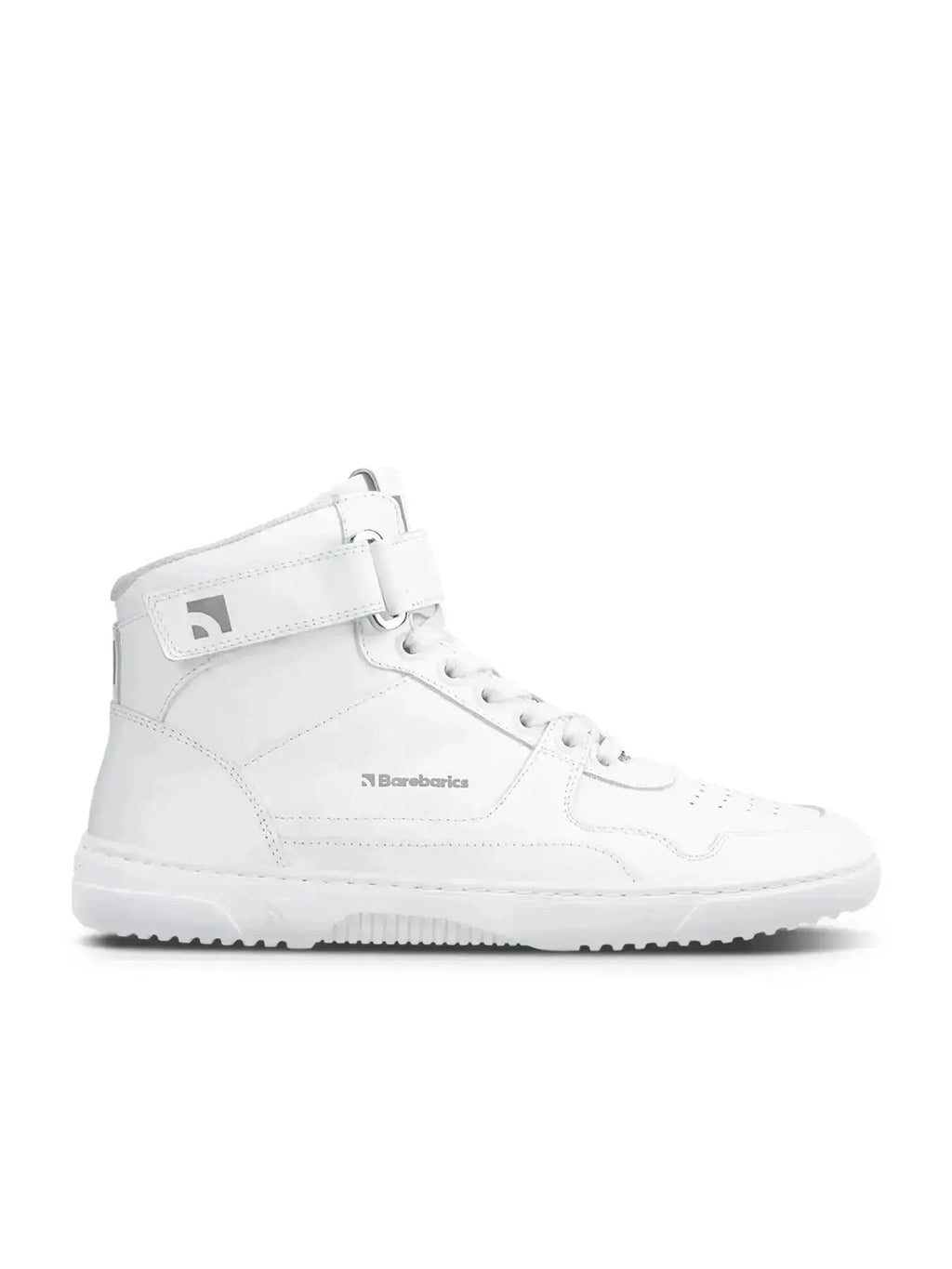 Barebarics - Zing High Top Tout Blanc Cuir - Bottines de sport barefoot