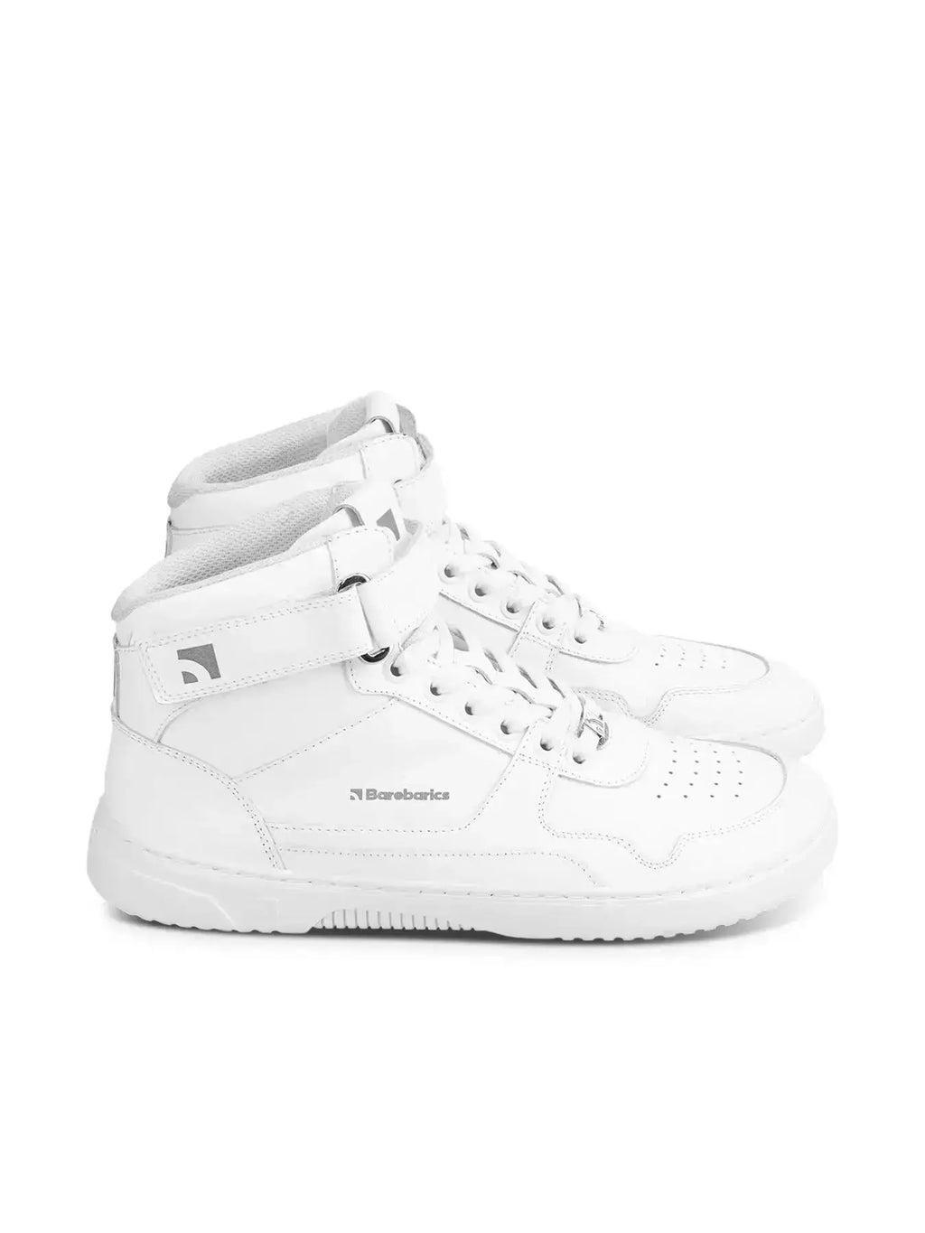 Barebarics - Zing High Top Tout Blanc Cuir - Bottines de sport barefoot