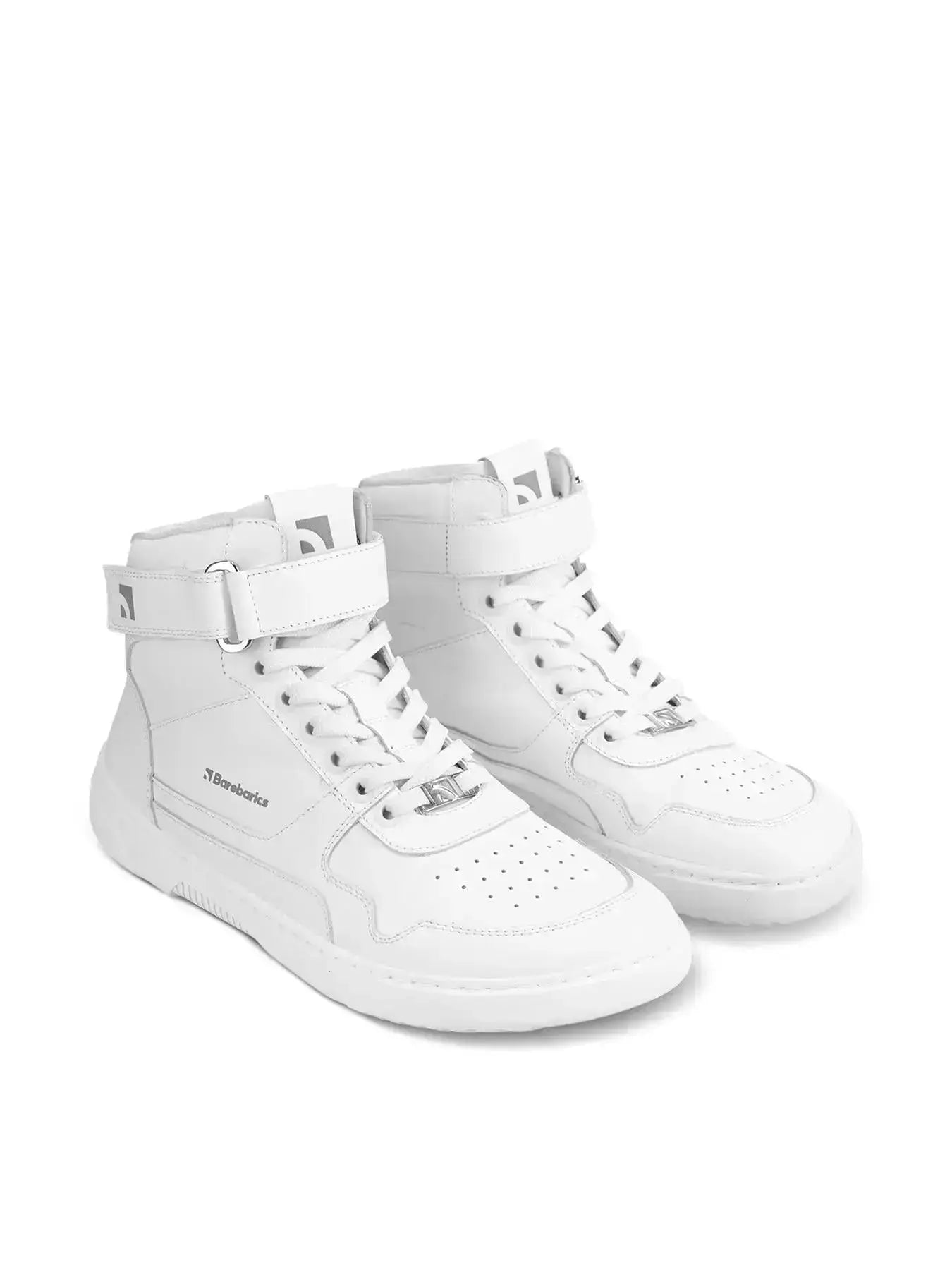 Barebarics - Zing High Top Tout Blanc Cuir - Bottines de sport barefoot
