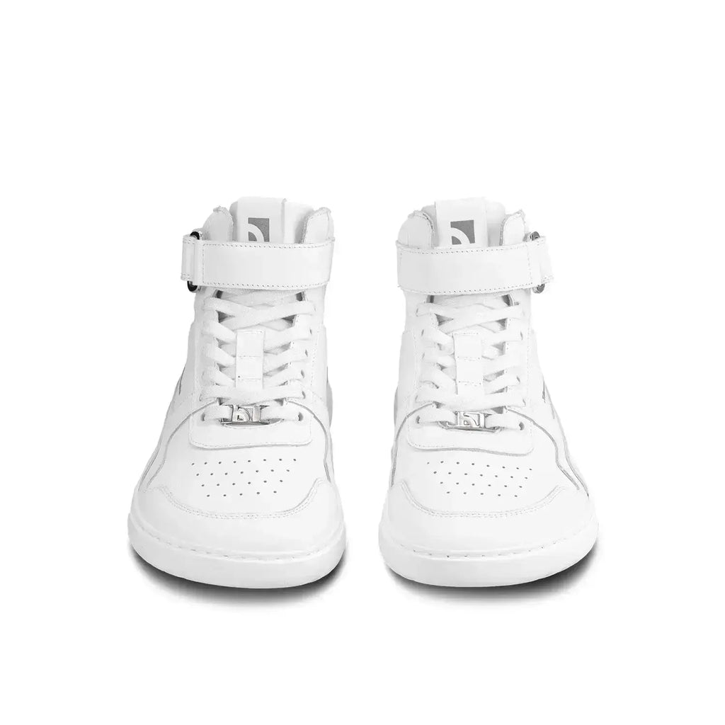 Barebarics - Zing High Top Tout Blanc Cuir - Bottines de sport barefoot