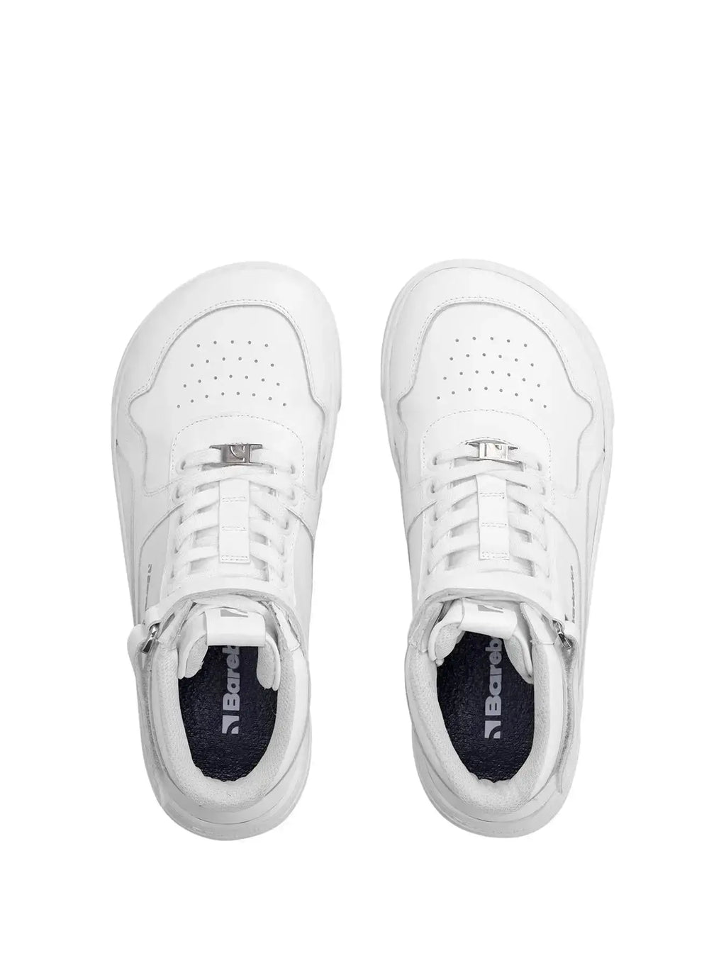 Barebarics - Zing High Top Tout Blanc Cuir - Bottines de sport barefoot