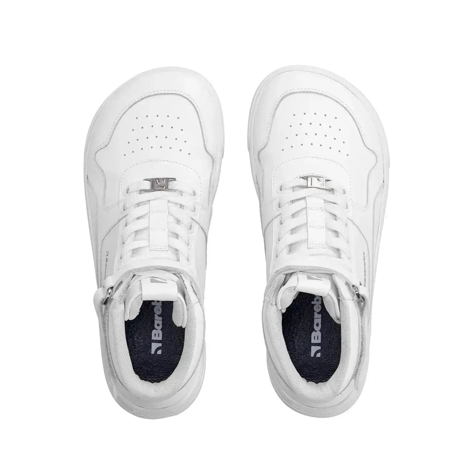 Barebarics - Zing High Top Tout Blanc Cuir - Bottines de sport barefoot