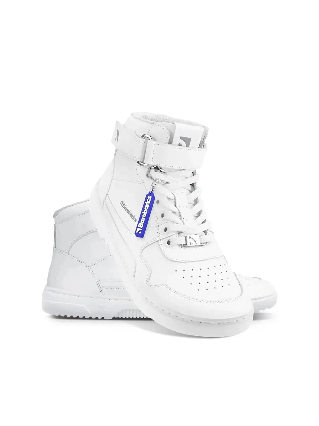 Barebarics - Zing High Top Tout Blanc Cuir - Bottines de sport barefoot