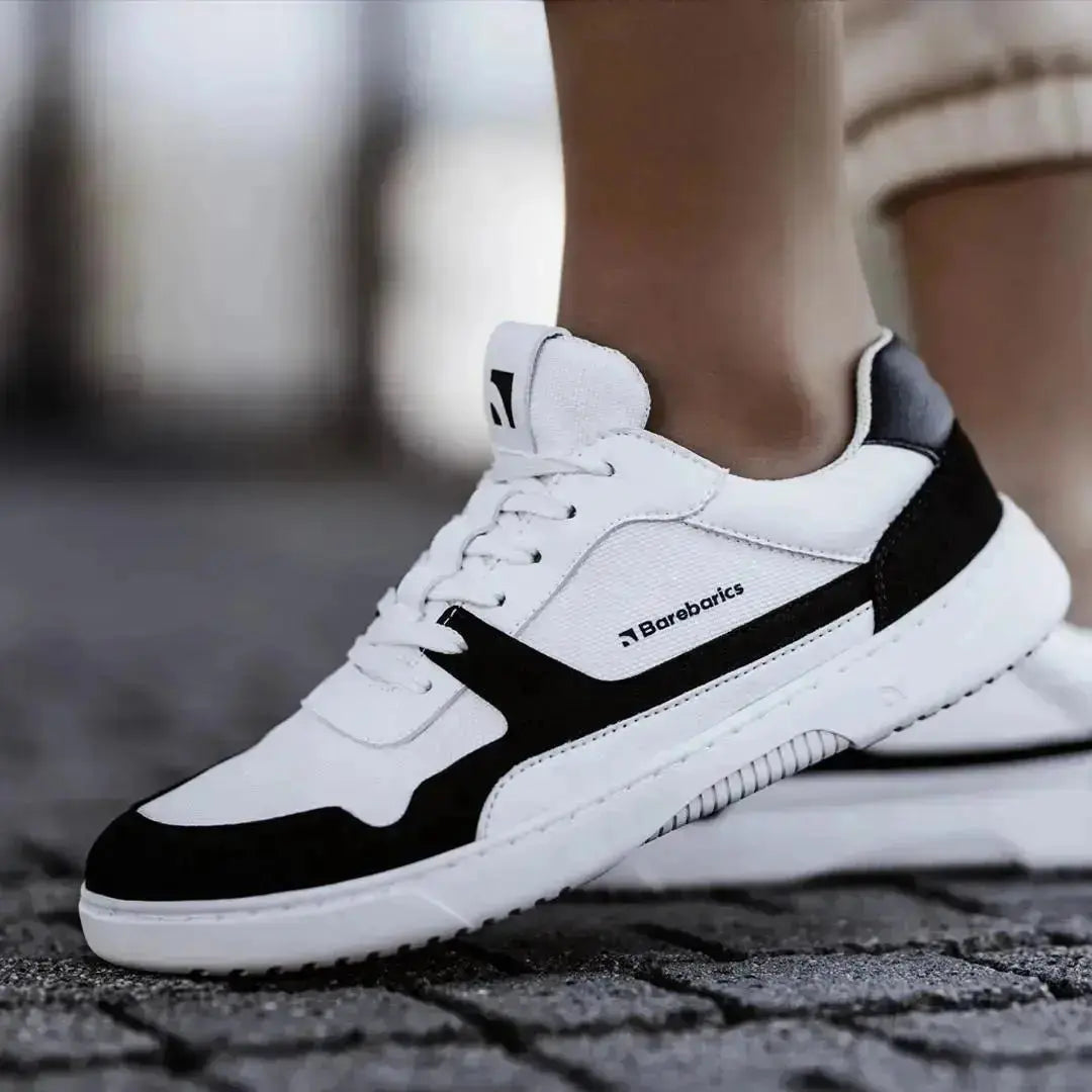 Barebarics - Zing Blanc & Noir - Chaussures barefoot