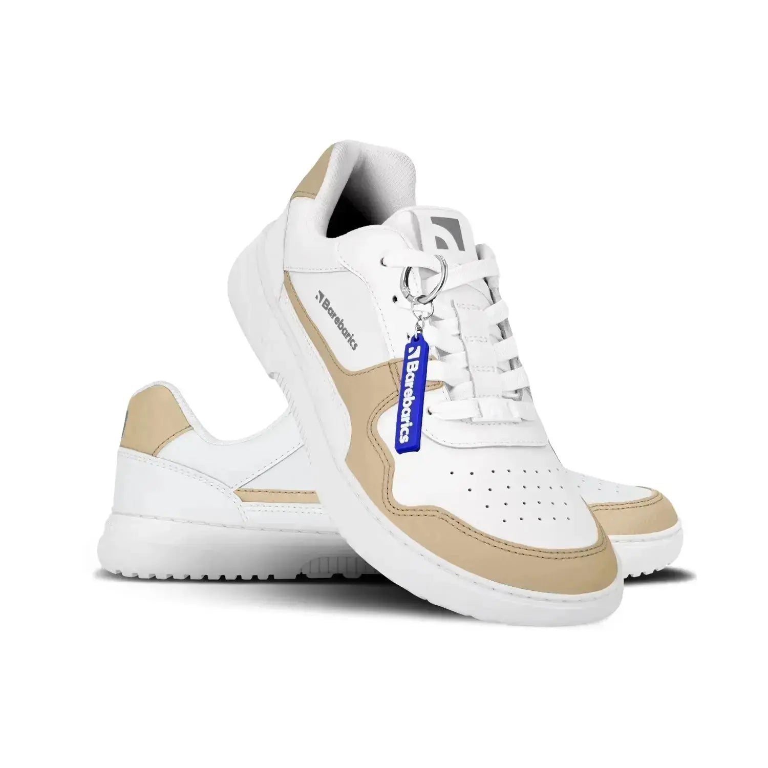 Barebarics - Zing Blanc & Crème Cuir - Chaussures barefoot