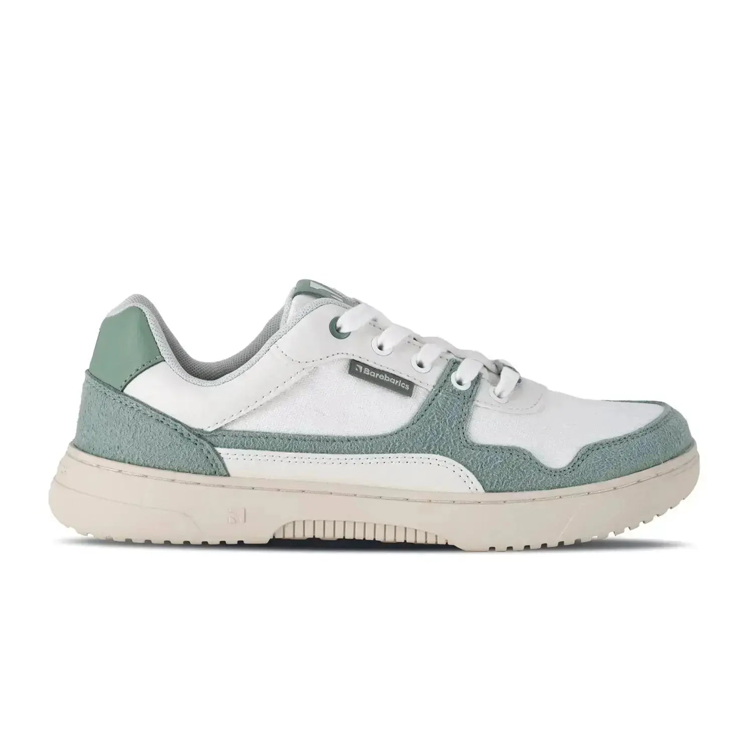 Barebarics - Zing White & Green - Zapatillas barefoot unisex blanco y verde
