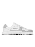 Barebarics - Zing White & Light Grey Leather - Zapatillas barefoot unisex blanco y gris claro