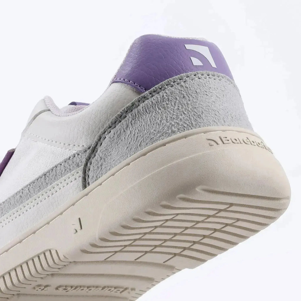 Barebarics - Zing White & Purple - Zapatillas barefoot unisex blanco y morado