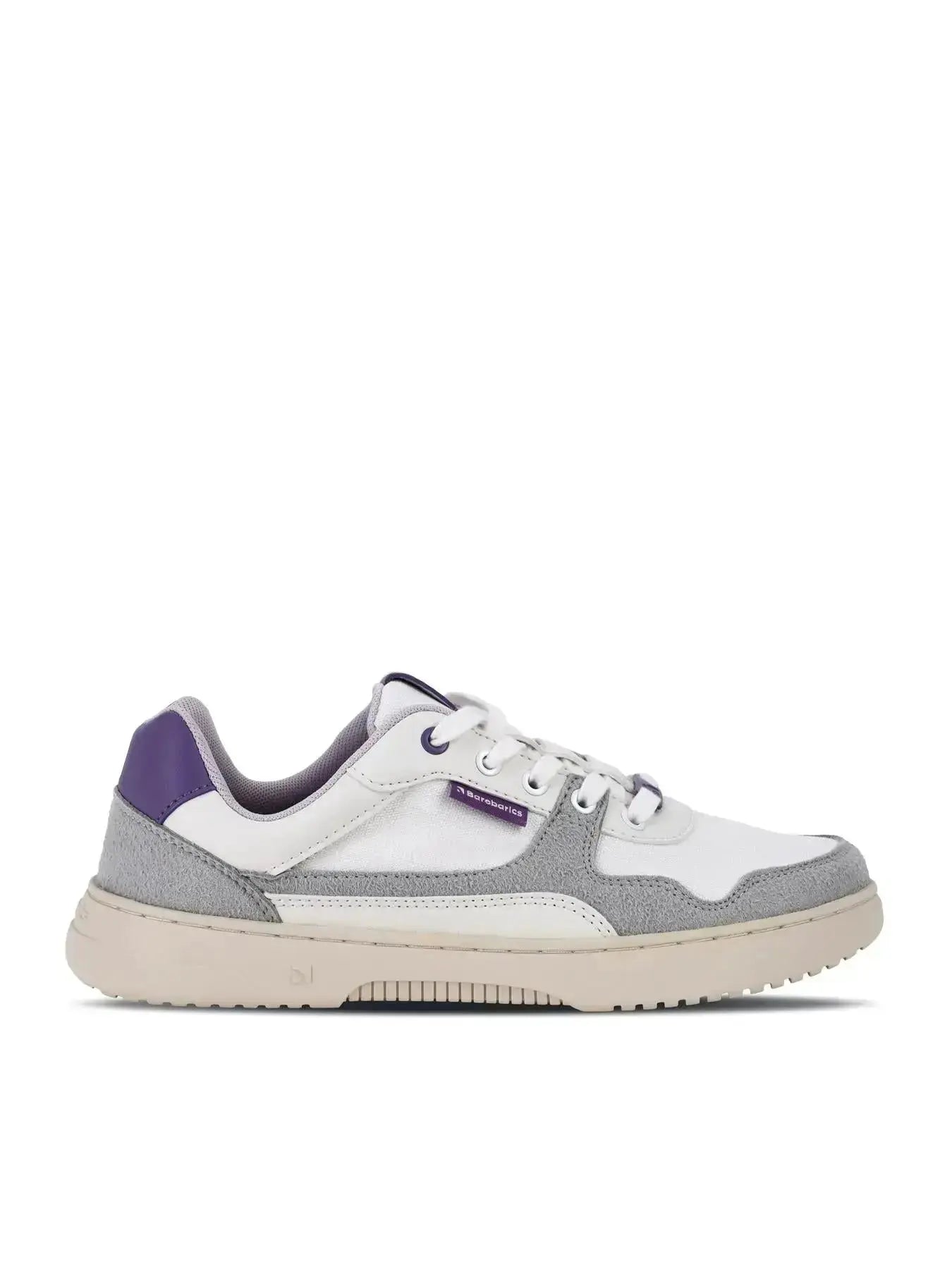 Barebarics - Zing White & Purple - Zapatillas barefoot unisex blanco y morado