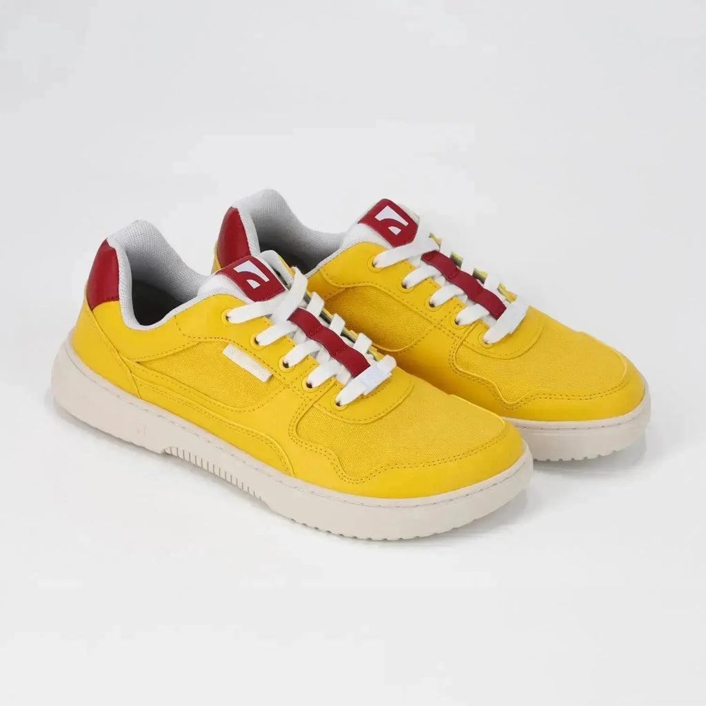 Barebarics - Zing Yellow & Red - Zapatillas barefoot unisex amarillo y rojo