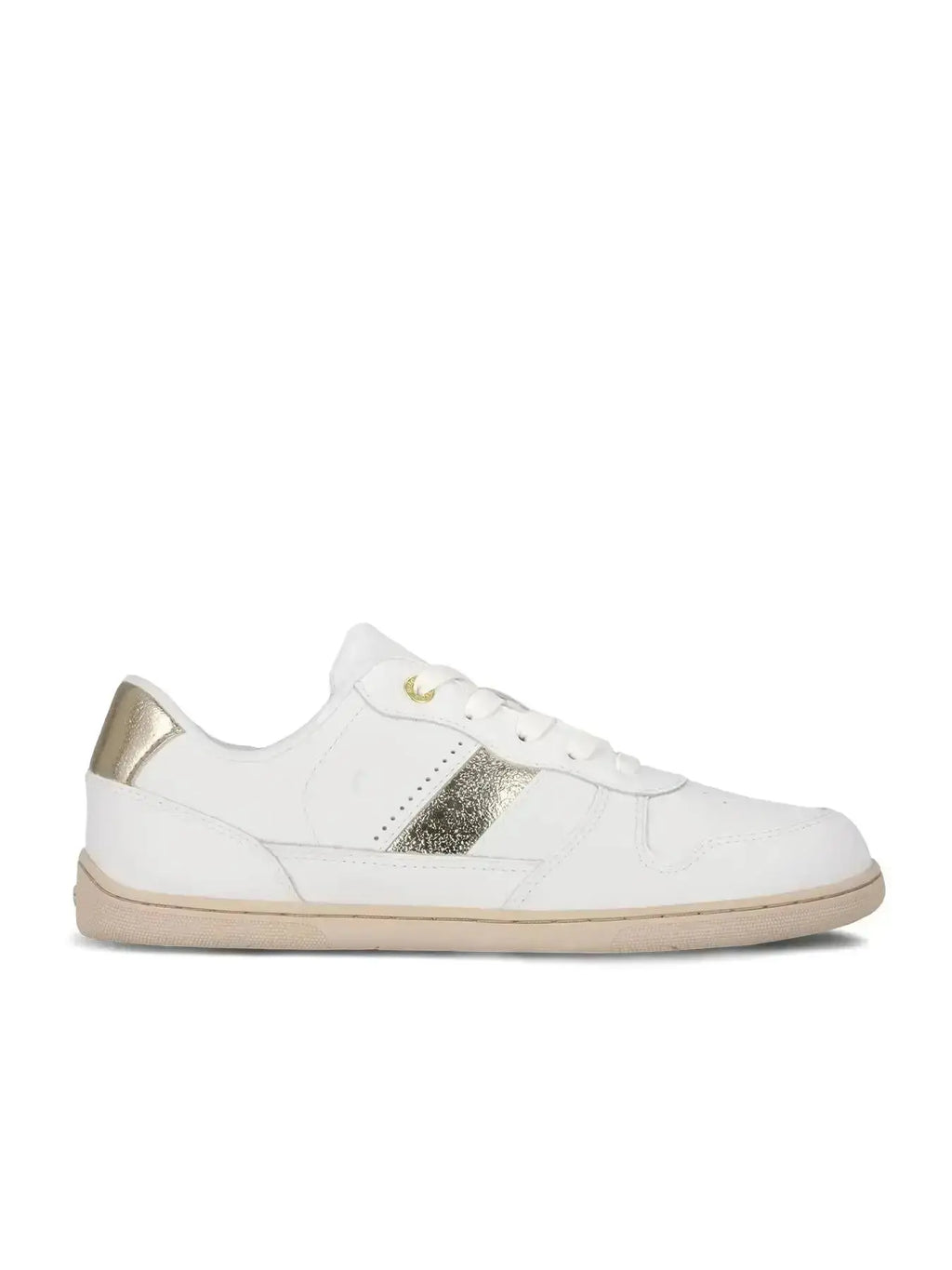 Be Lenka - Cellestia White & Gold - Zapatillas barefoot unisex blanco y dorado