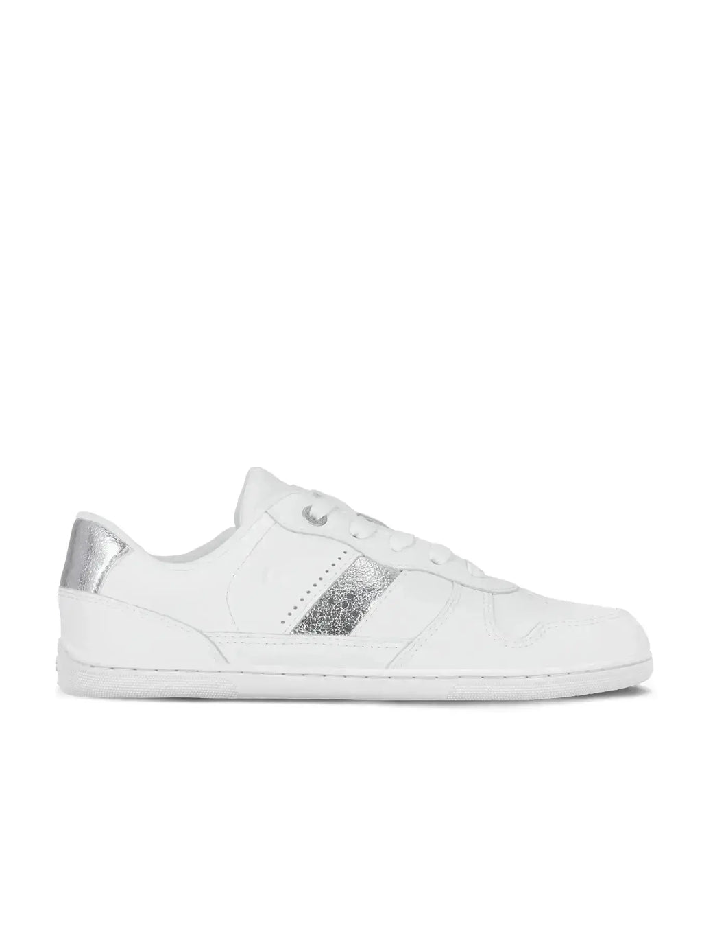 Be Lenka - Cellestia White & Silver - Zapatillas barefoot unisex blanco y plateado